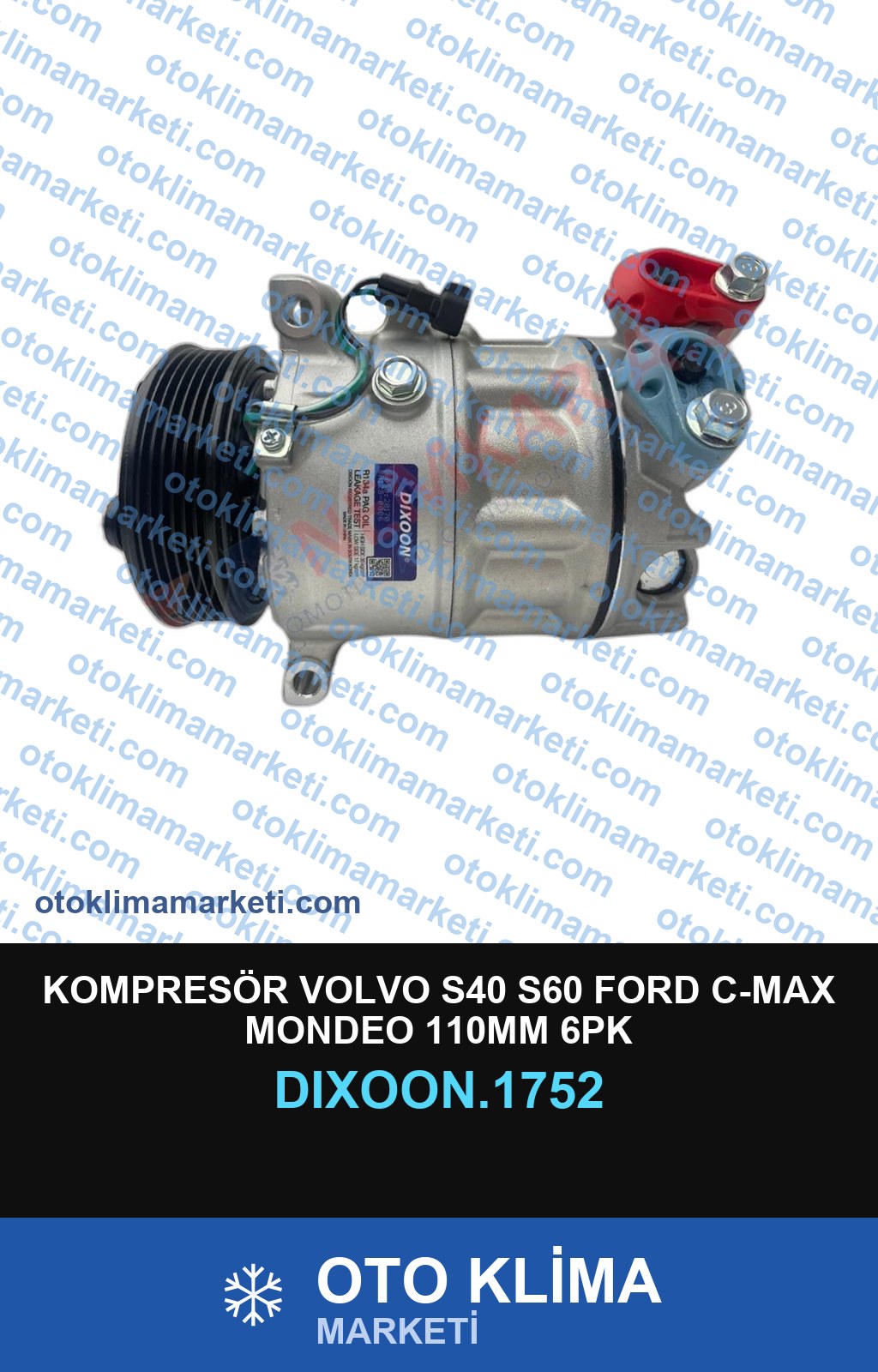 KOMPRESÖR VOLVO S40 S60 FORD C-MAX MONDEO 110MM 6PK