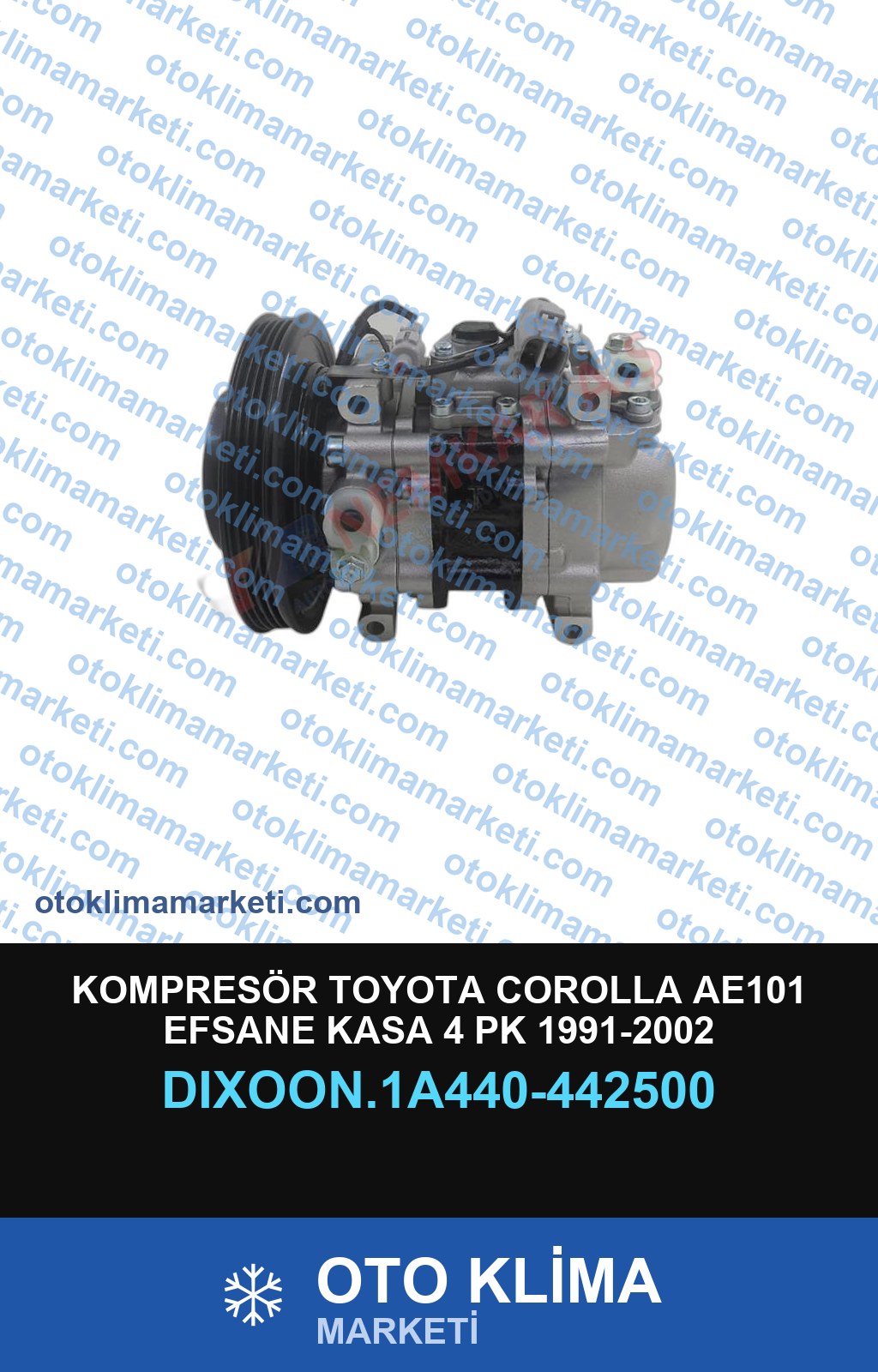 KOMPRESÖR TOYOTA COROLLA AE101 EFSANE KASA 4 PK 1991-2002