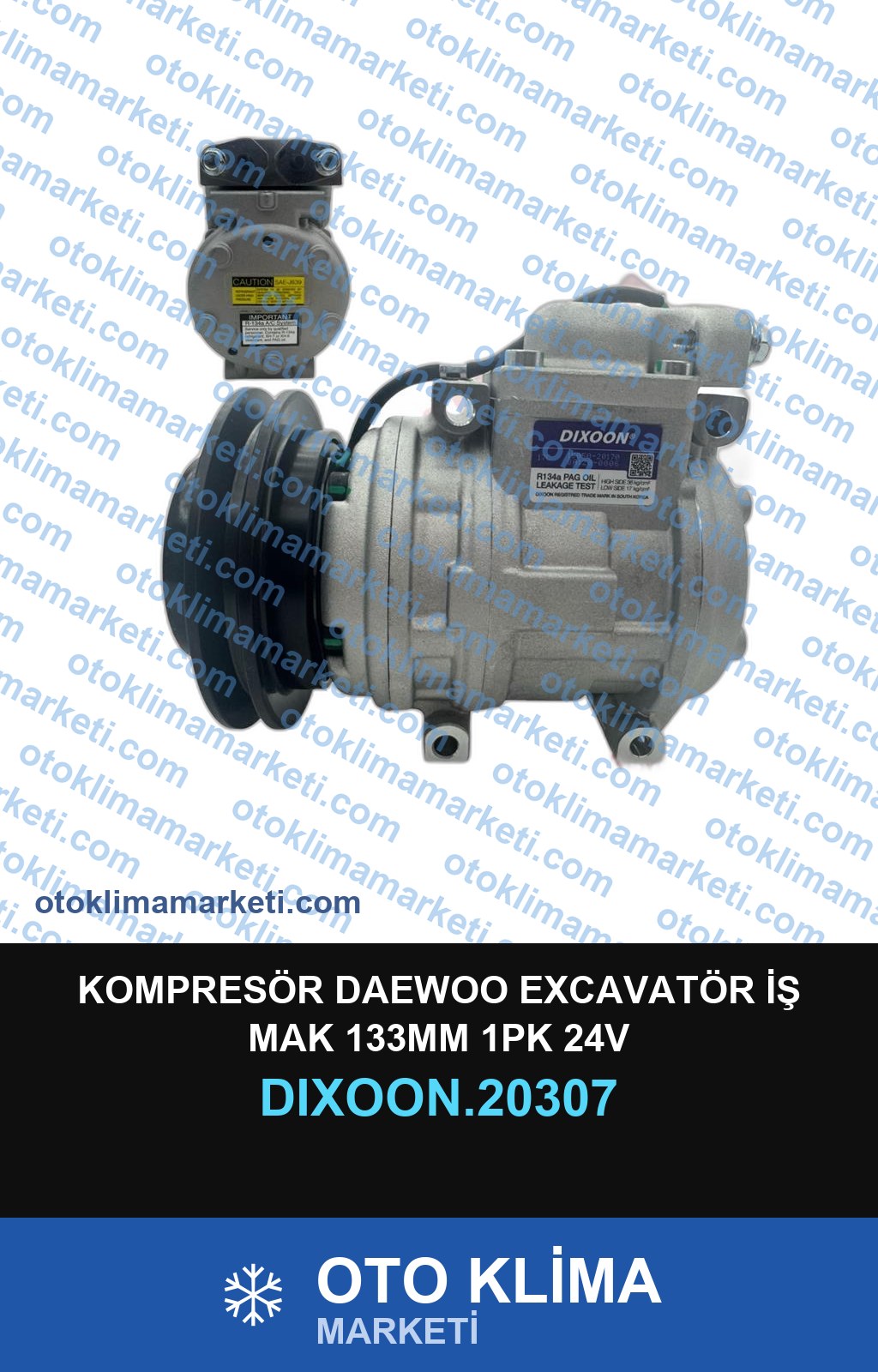 KOMPRESÖR DAEWOO EXCAVATÖR İŞ MAK 133MM 1PK 24V