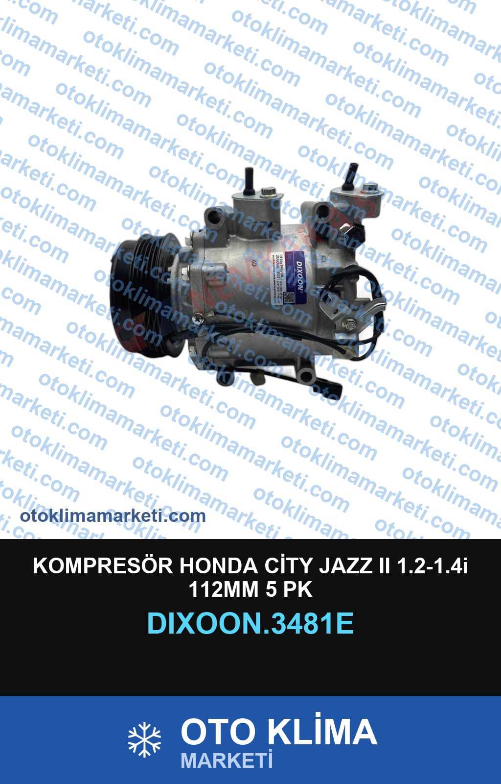 KOMPRESÖR HONDA CİTY JAZZ II 1.2-1.4i 112MM 5 PK