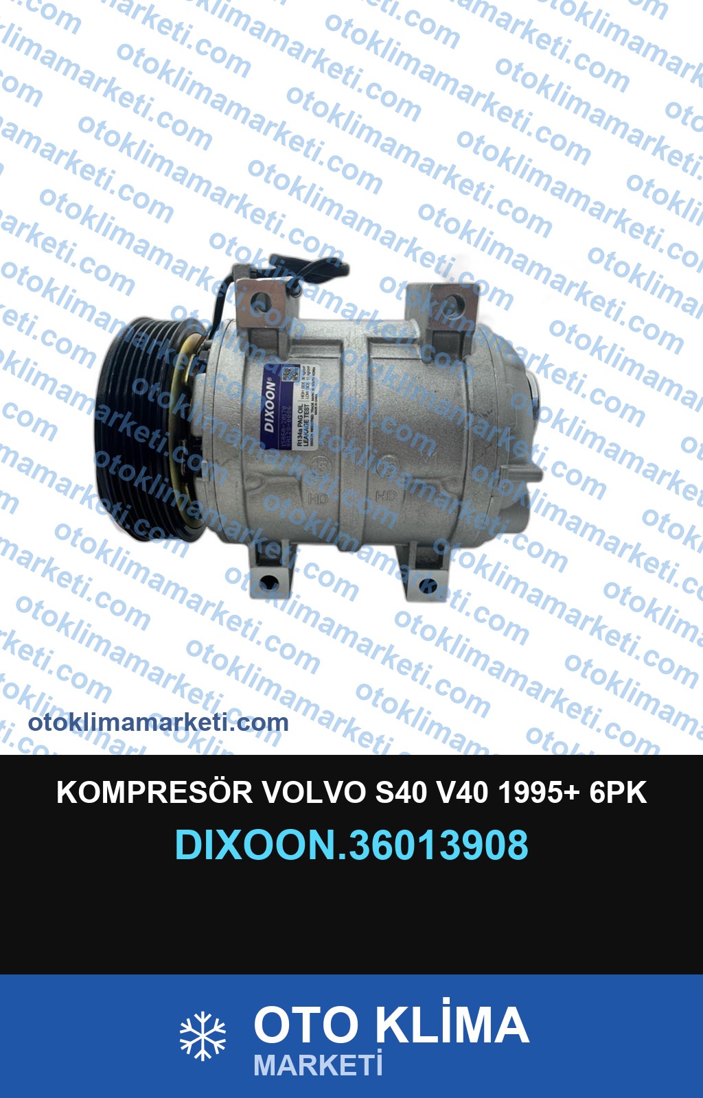 KOMPRESÖR VOLVO S40 V40 1995+ 6PK