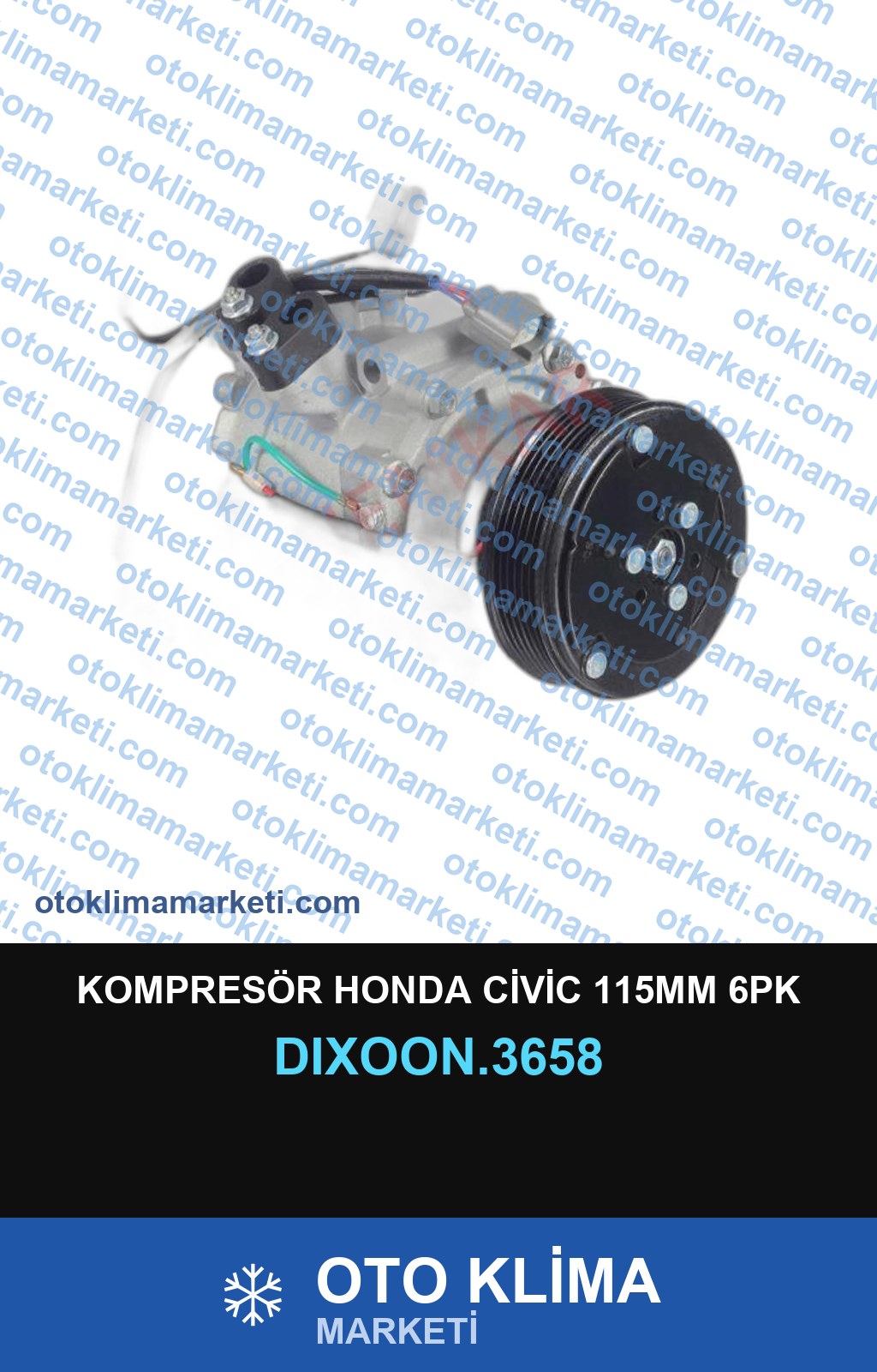 KOMPRESÖR HONDA CİVİC 115MM 6PK