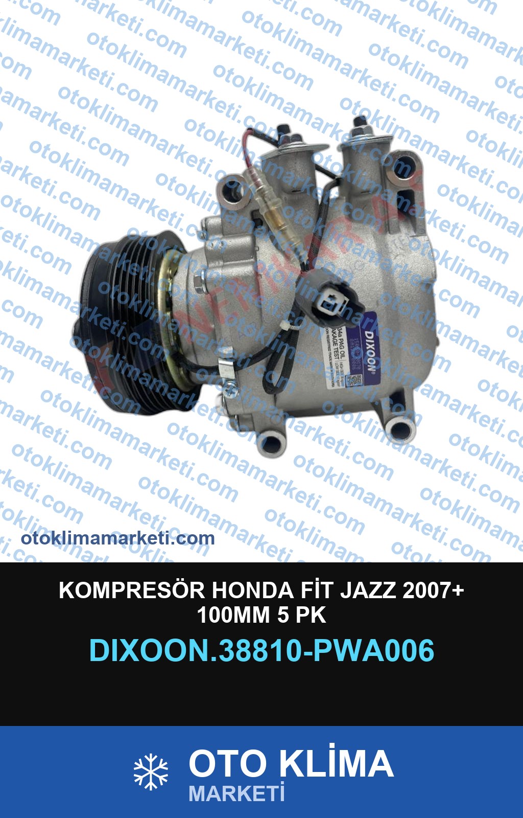 KOMPRESÖR HONDA FİT JAZZ 2007+ 100MM 5 PK