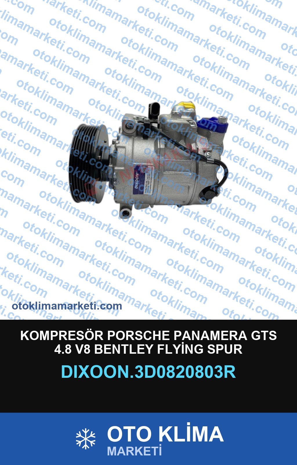 KOMPRESÖR PORSCHE PANAMERA GTS 4.8 V8 BENTLEY FLYİNG SPUR CONTİNENTAL 116MM 7PK