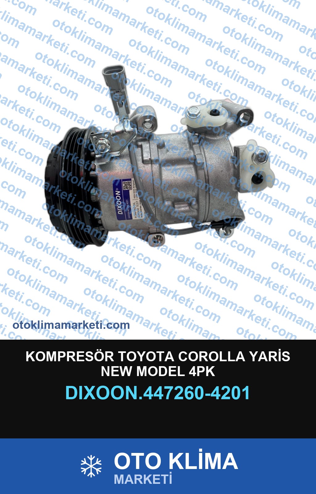 KOMPRESÖR TOYOTA COROLLA YARİS NEW MODEL 4PK