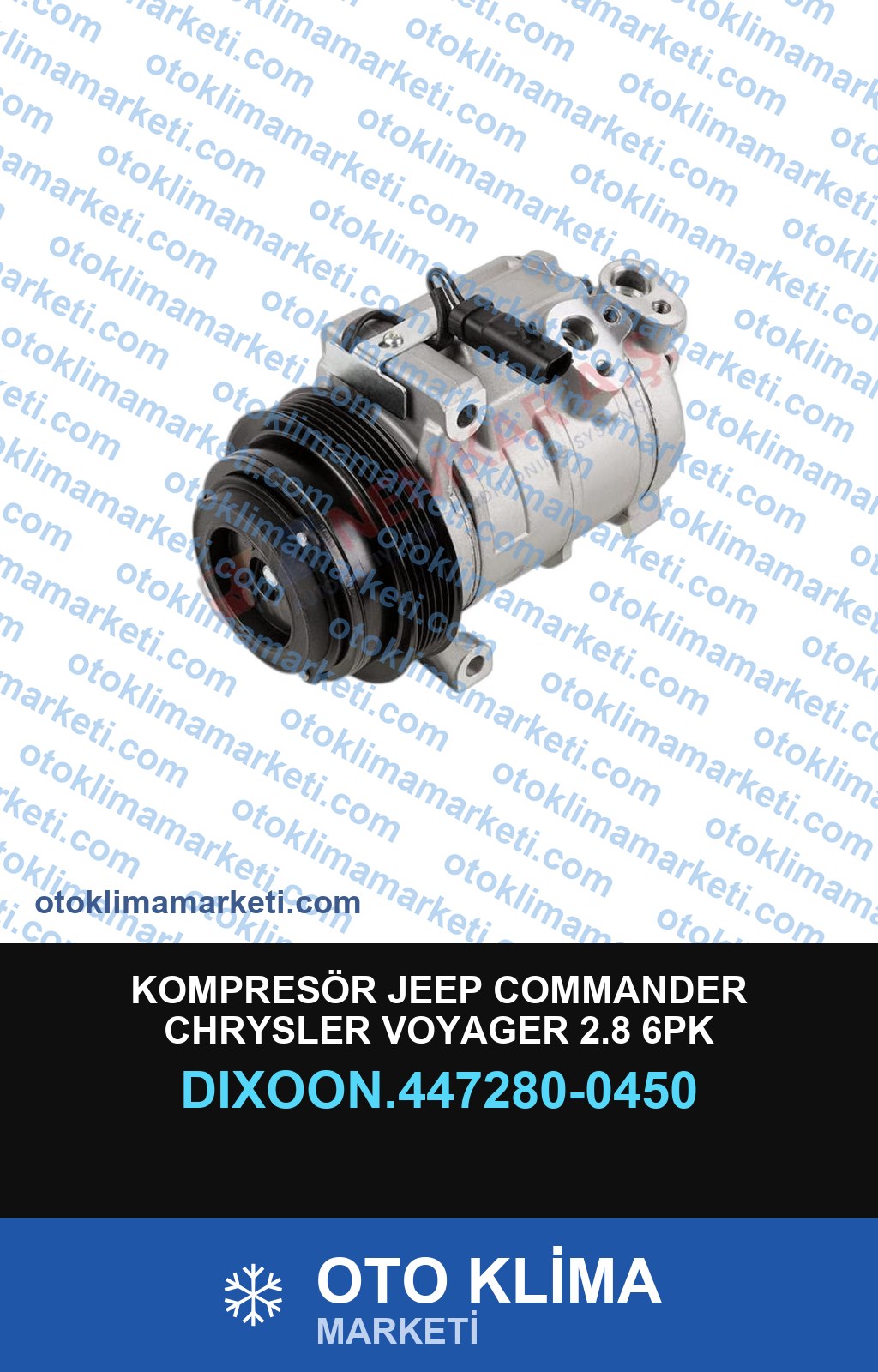 KOMPRESÖR JEEP COMMANDER CHRYSLER VOYAGER 2.8 6PK