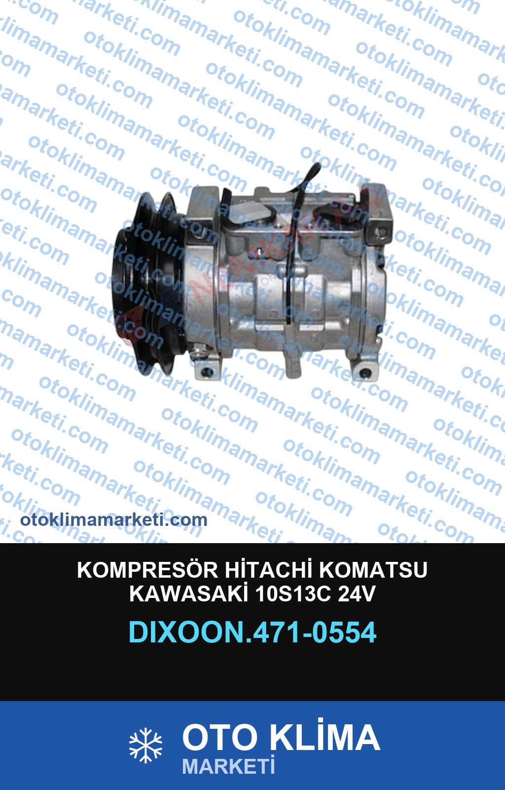 KOMPRESÖR HİTACHİ KOMATSU KAWASAKİ 10S13C 24V