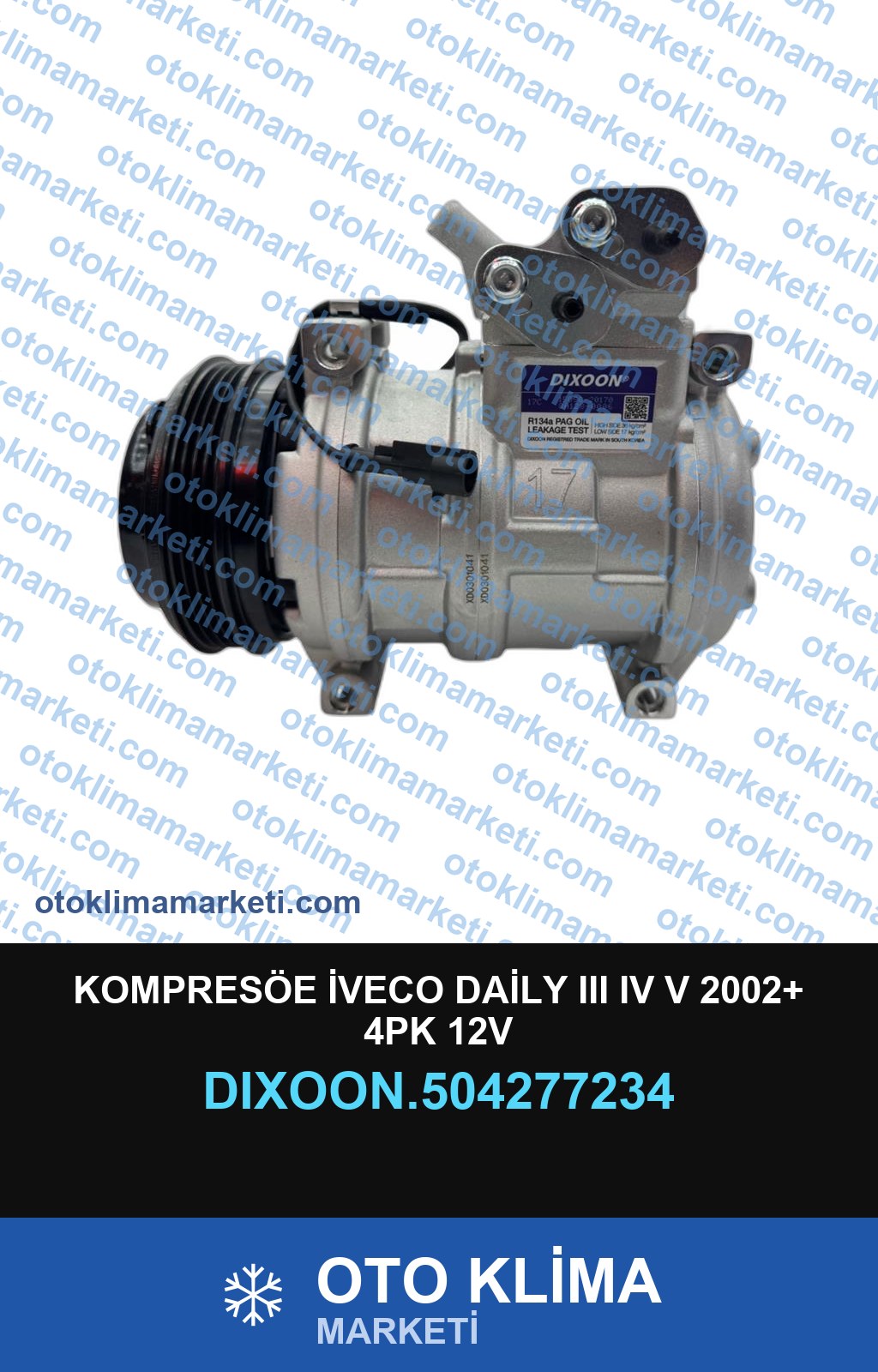 KOMPRESÖE İVECO DAİLY III IV V 2002+ 4PK 12V