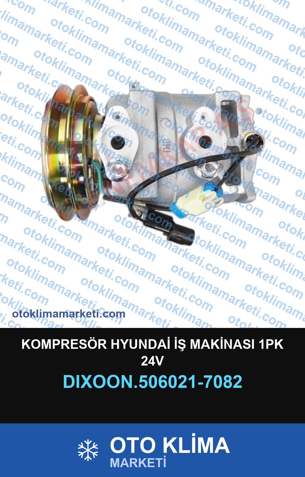 KOMPRESÖR HYUNDAİ İŞ MAKİNASI 1PK 24V