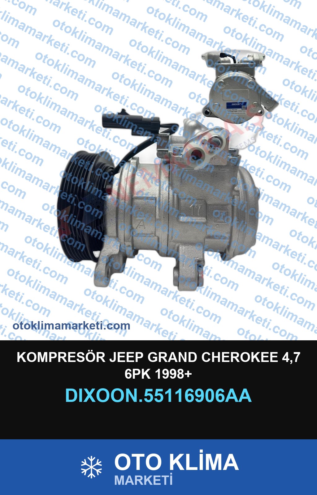 KOMPRESÖR JEEP GRAND CHEROKEE 4,7 6PK 1998+