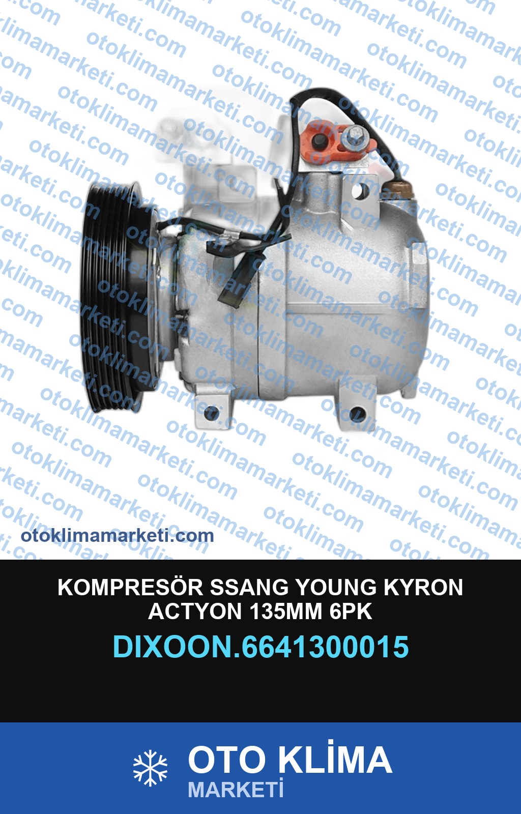 KOMPRESÖR SSANG YOUNG KYRON ACTYON 135MM 6PK