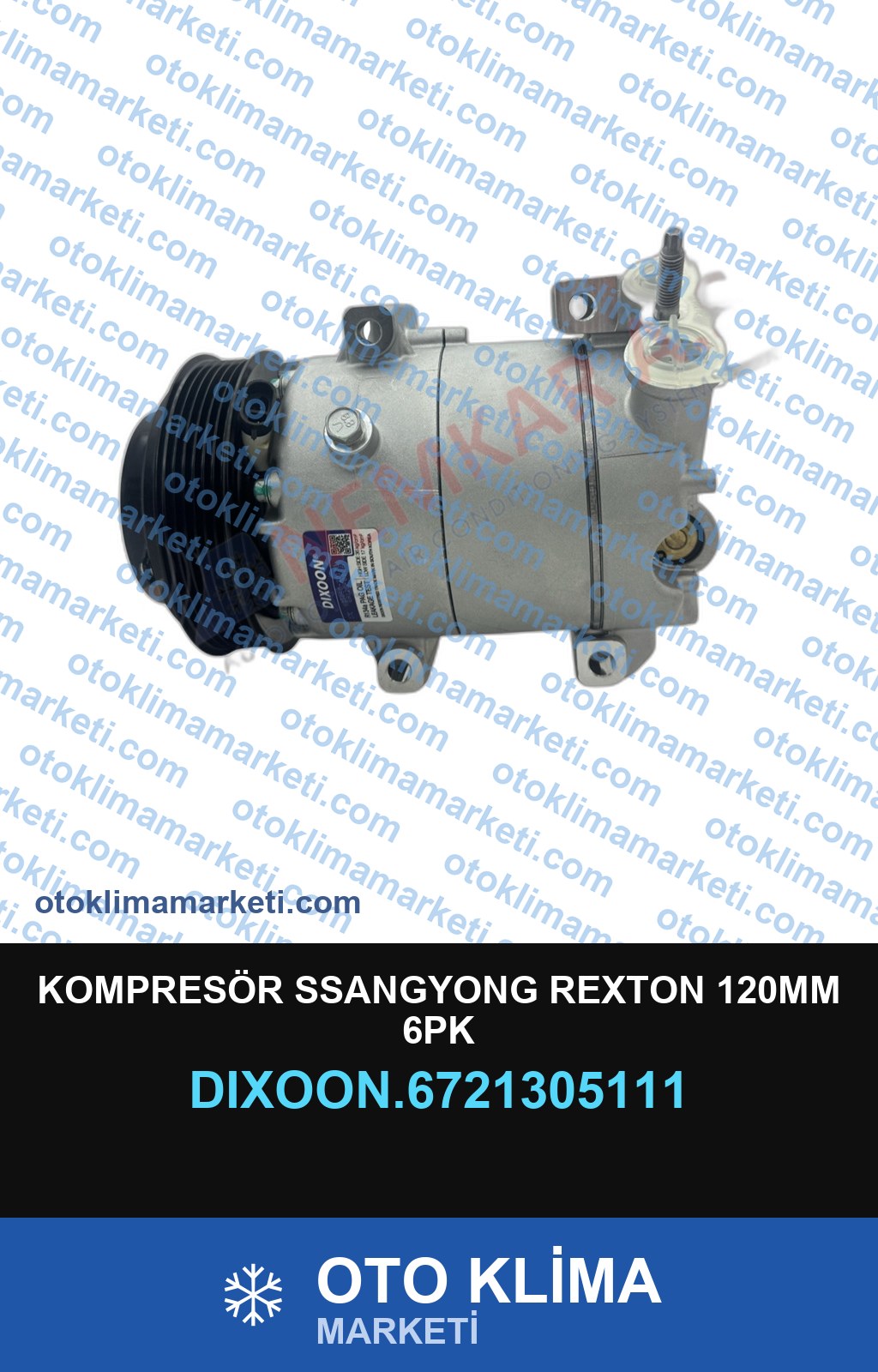 KOMPRESÖR SSANGYONG REXTON 120MM 6PK