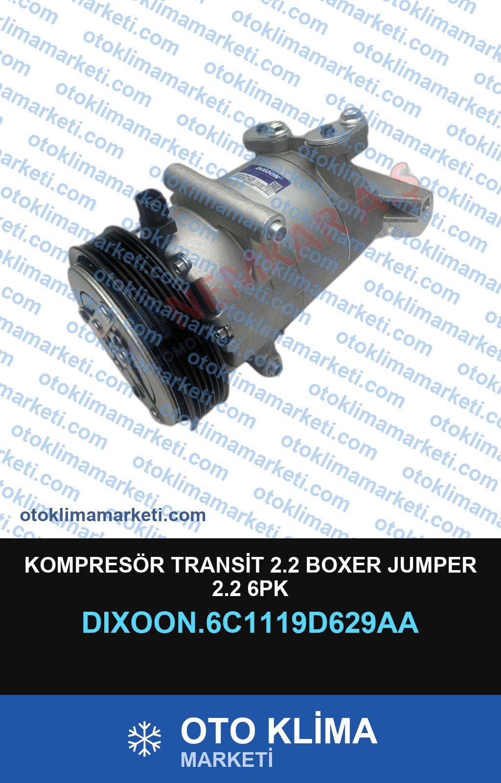 KOMPRESÖR TRANSİT 2.2 BOXER JUMPER 2.2 6PK
