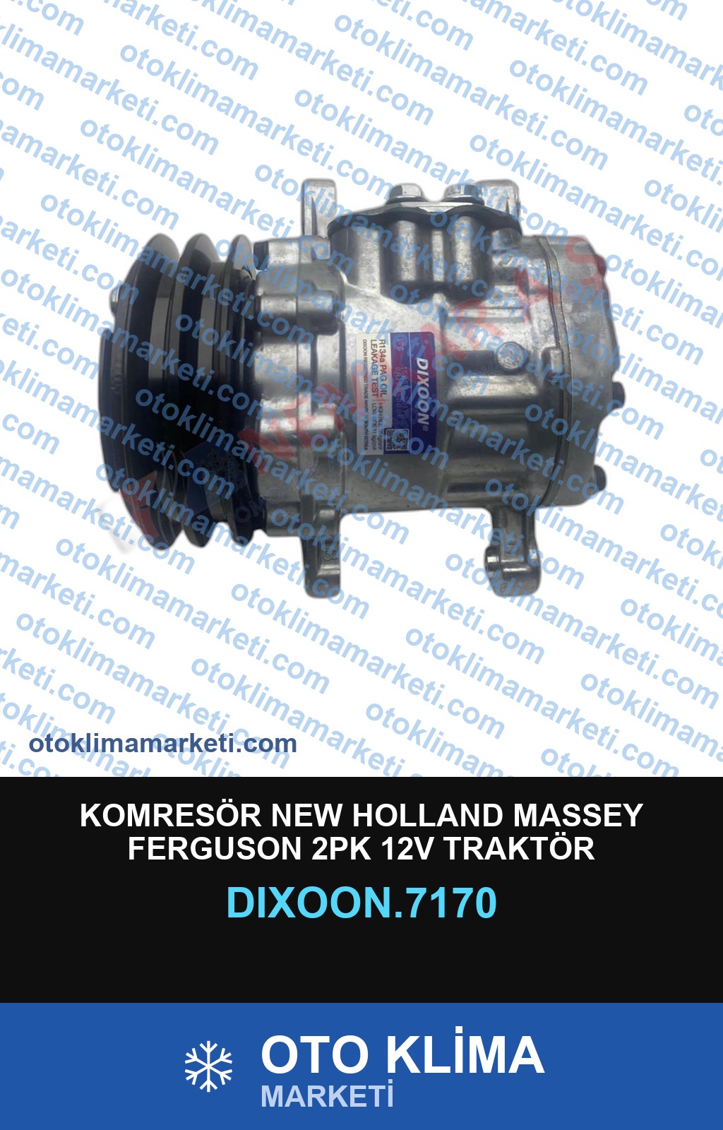 KOMRESÖR NEW HOLLAND MASSEY FERGUSON 2PK 12V TRAKTÖR
