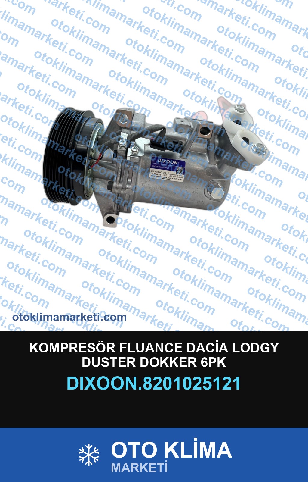 KOMPRESÖR FLUANCE DACİA LODGY DUSTER DOKKER 6PK