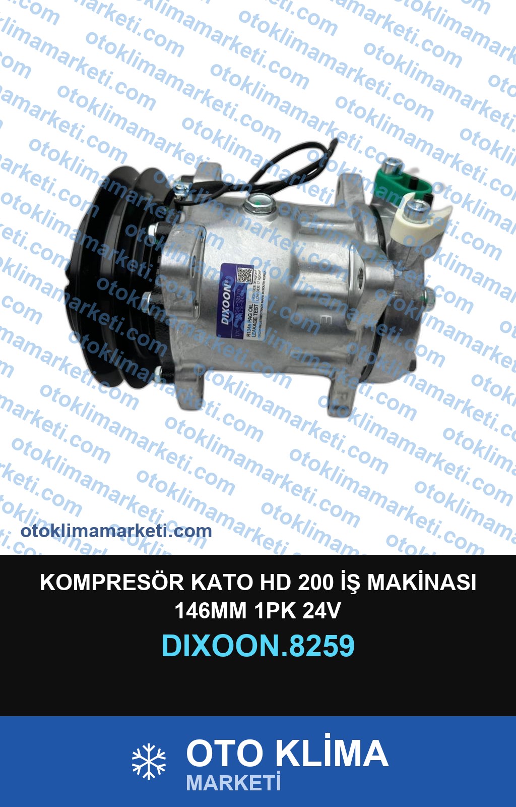 KOMPRESÖR KATO HD 200 İŞ MAKİNASI 146MM 1PK 24V
