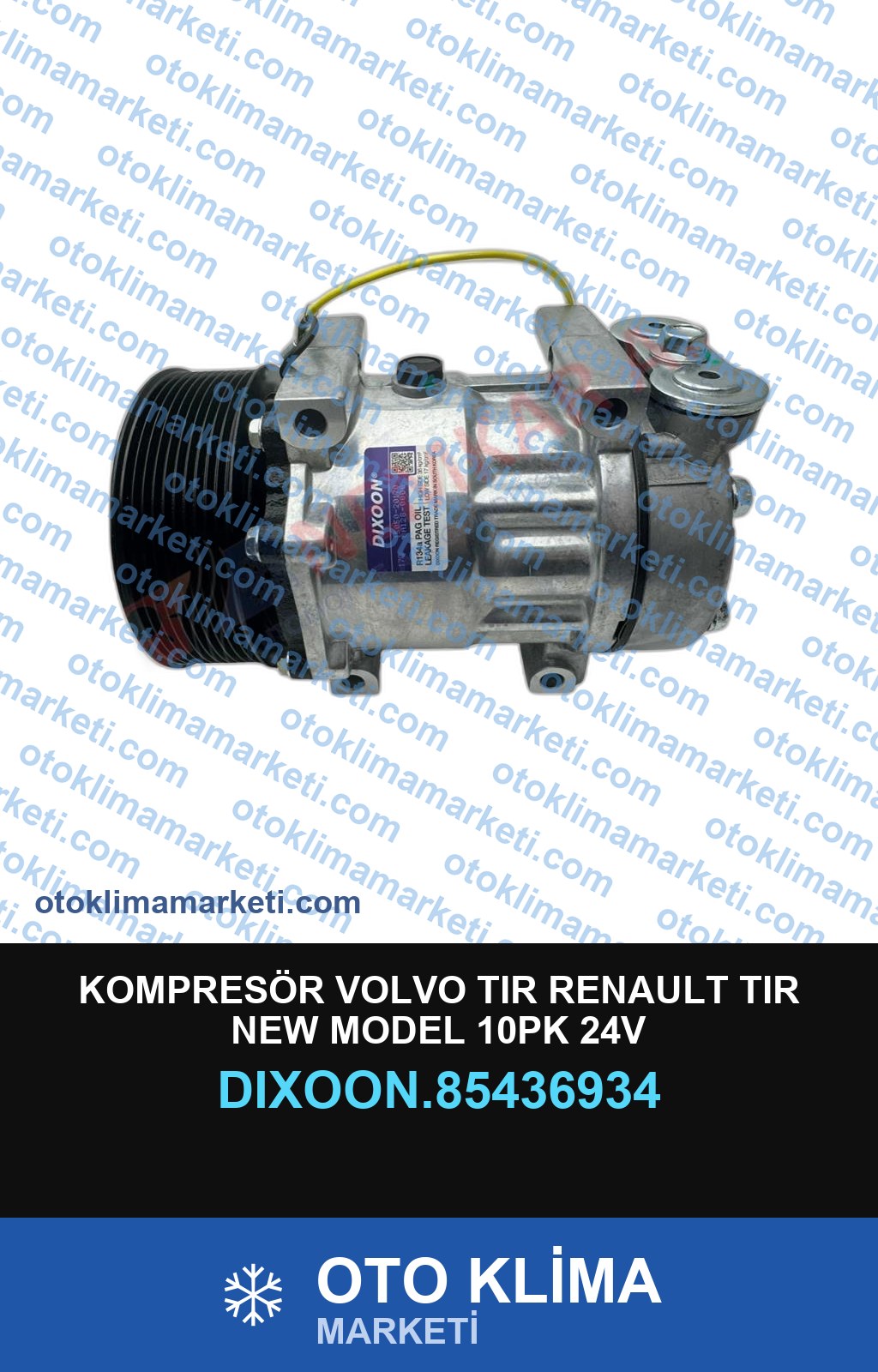 KOMPRESÖR VOLVO TIR RENAULT TIR NEW MODEL 10PK 24V