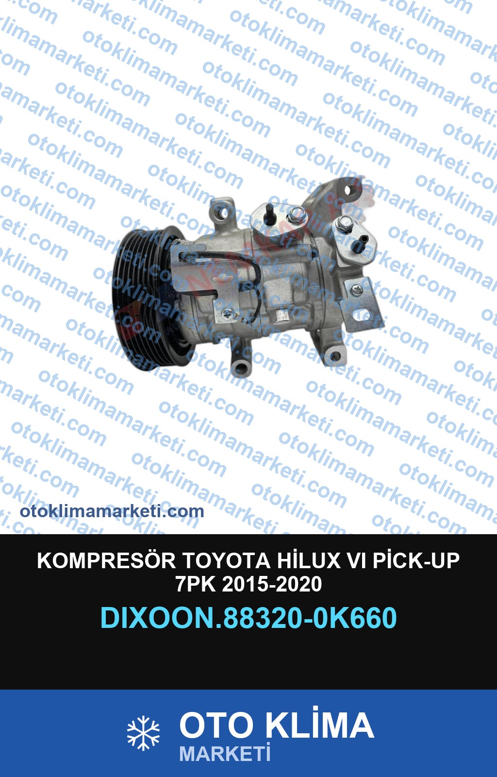 KOMPRESÖR TOYOTA HİLUX VI PİCK-UP 7PK 2015-2020