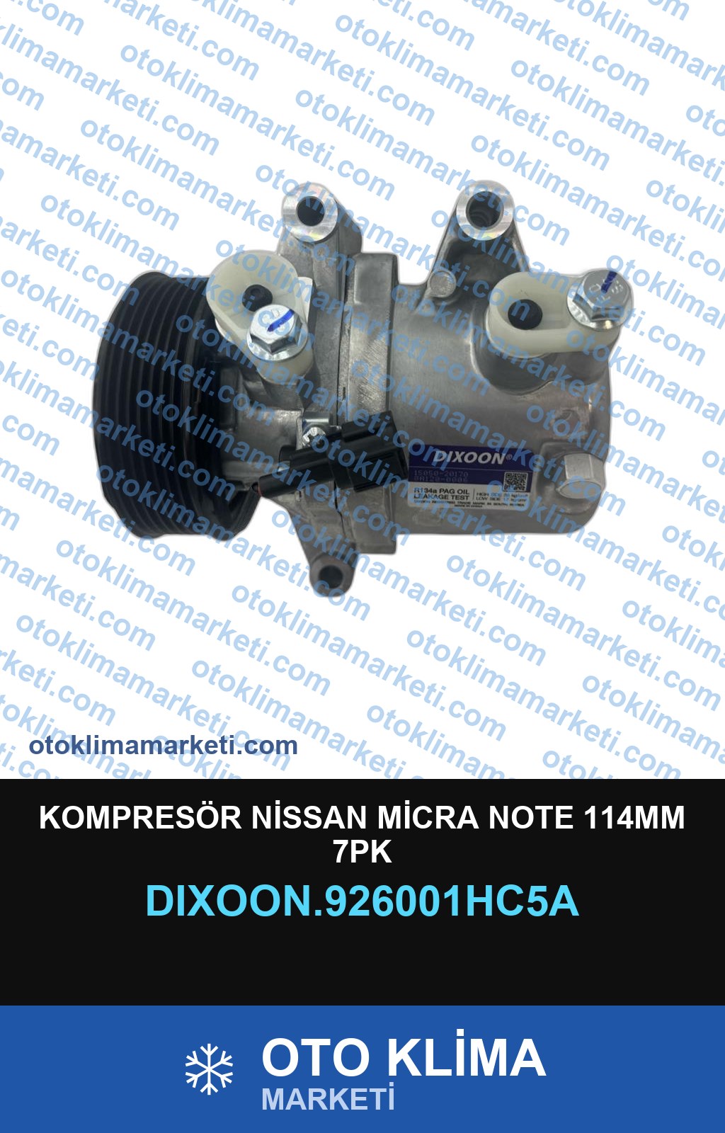 KOMPRESÖR NİSSAN MİCRA NOTE 114MM 7PK