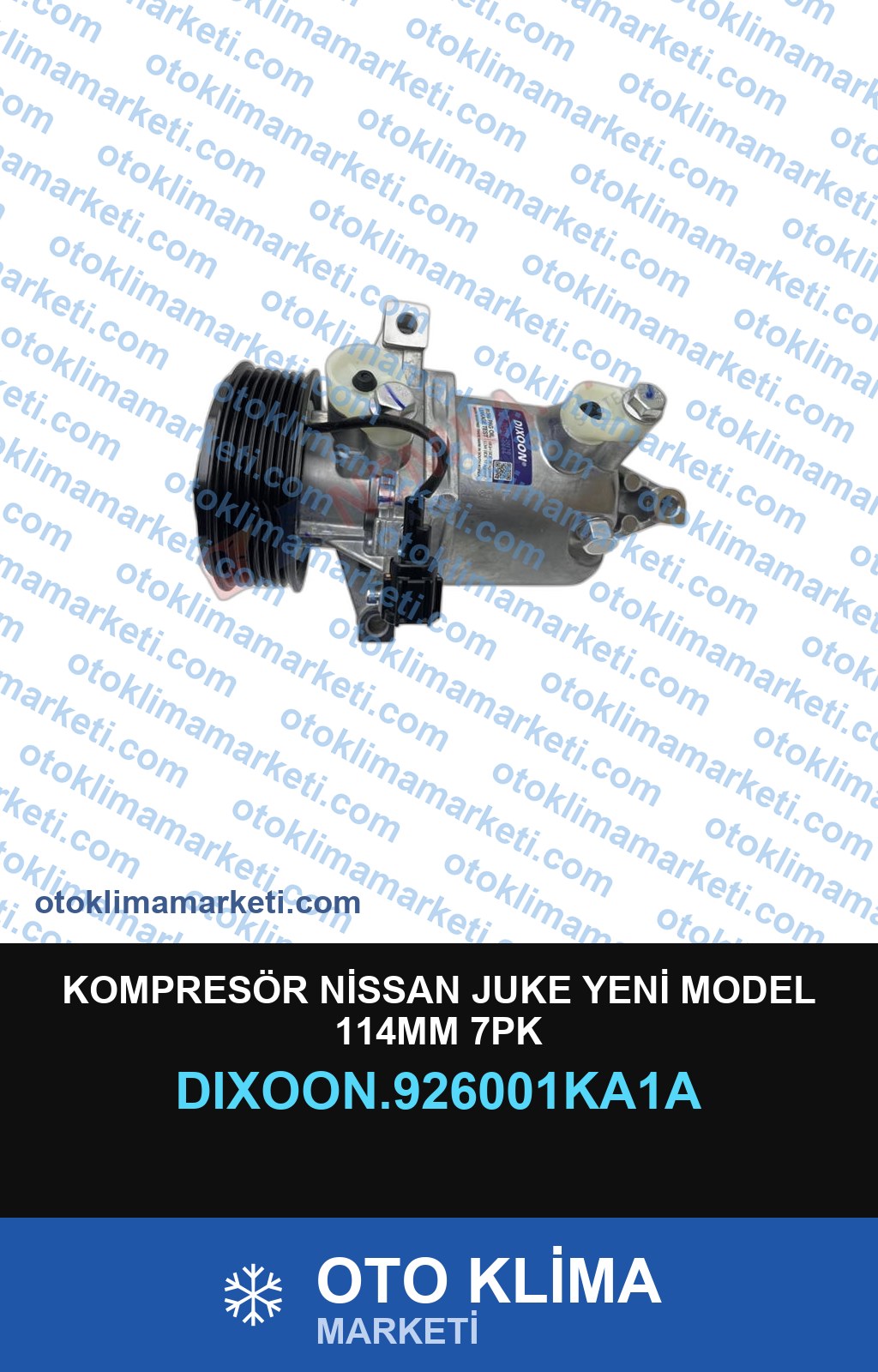KOMPRESÖR NİSSAN JUKE YENİ MODEL 114MM 7PK
