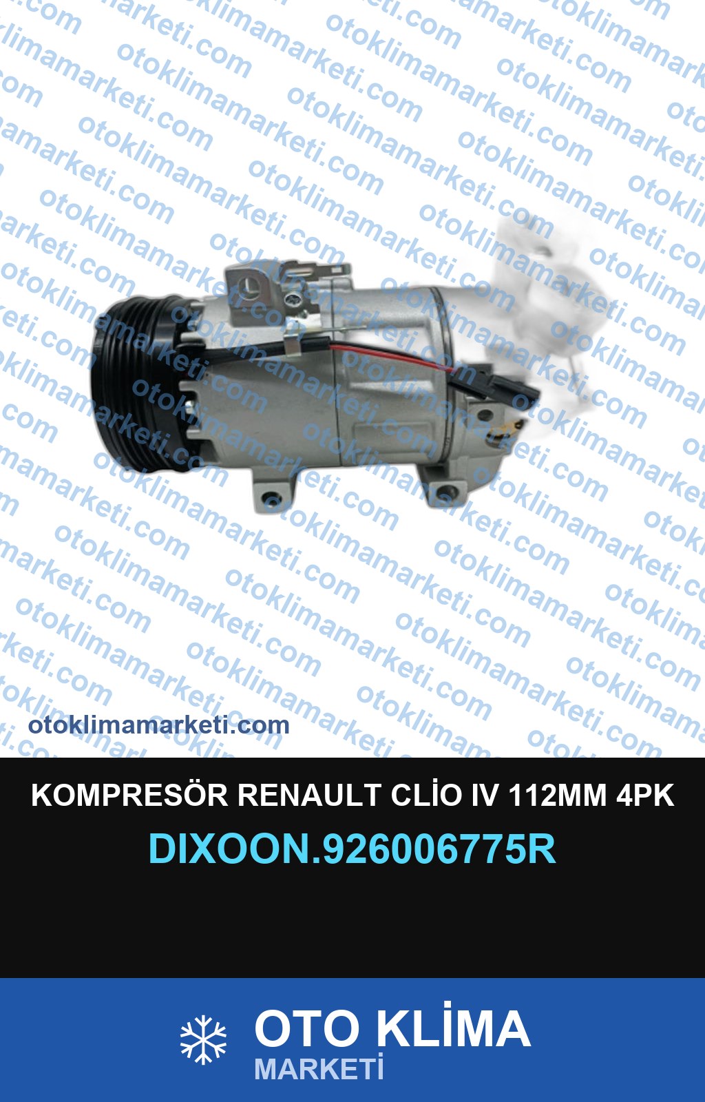 KOMPRESÖR RENAULT CLİO IV 112MM 4PK
