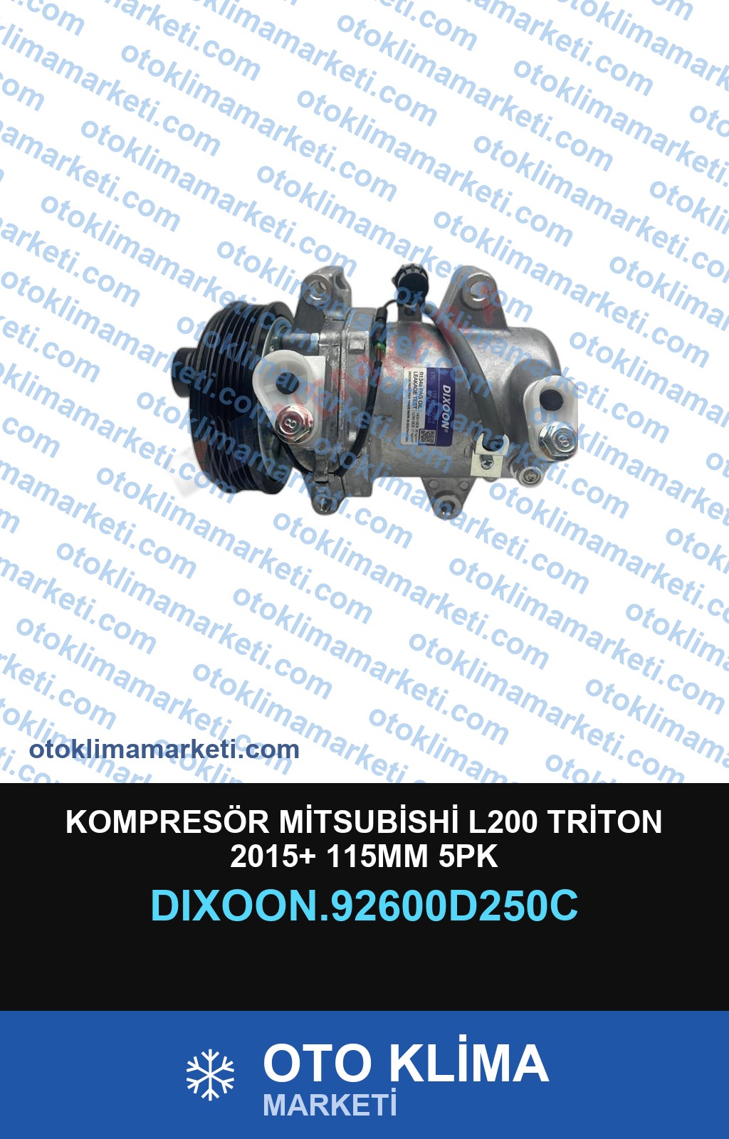 KOMPRESÖR MİTSUBİSHİ L200 TRİTON 2015+ 115MM 5PK
