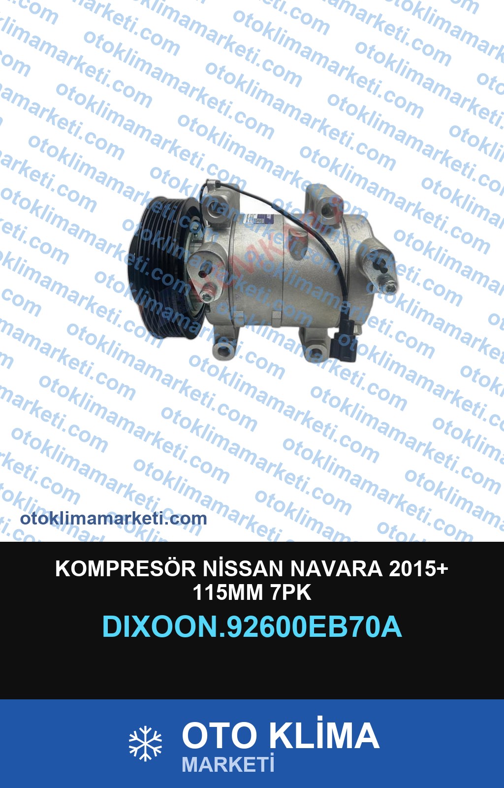KOMPRESÖR NİSSAN NAVARA 2015+ 115MM 7PK