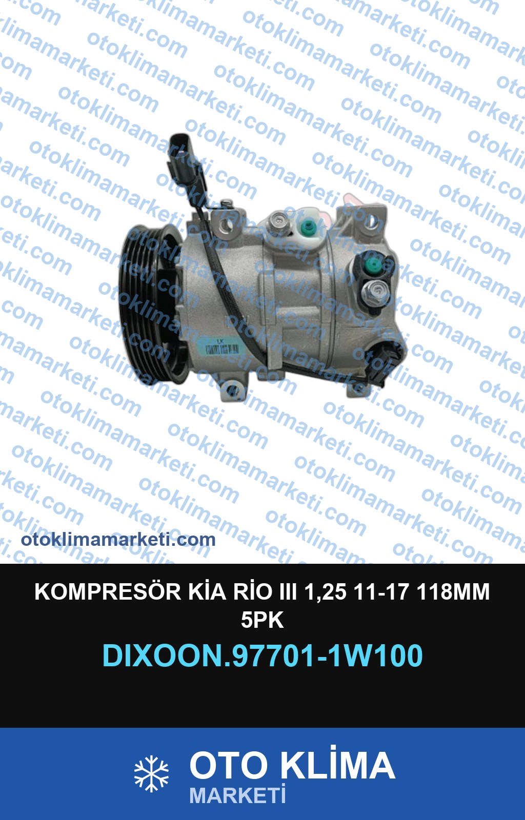 KOMPRESÖR KİA RİO III 1,25 11-17 118MM 5PK