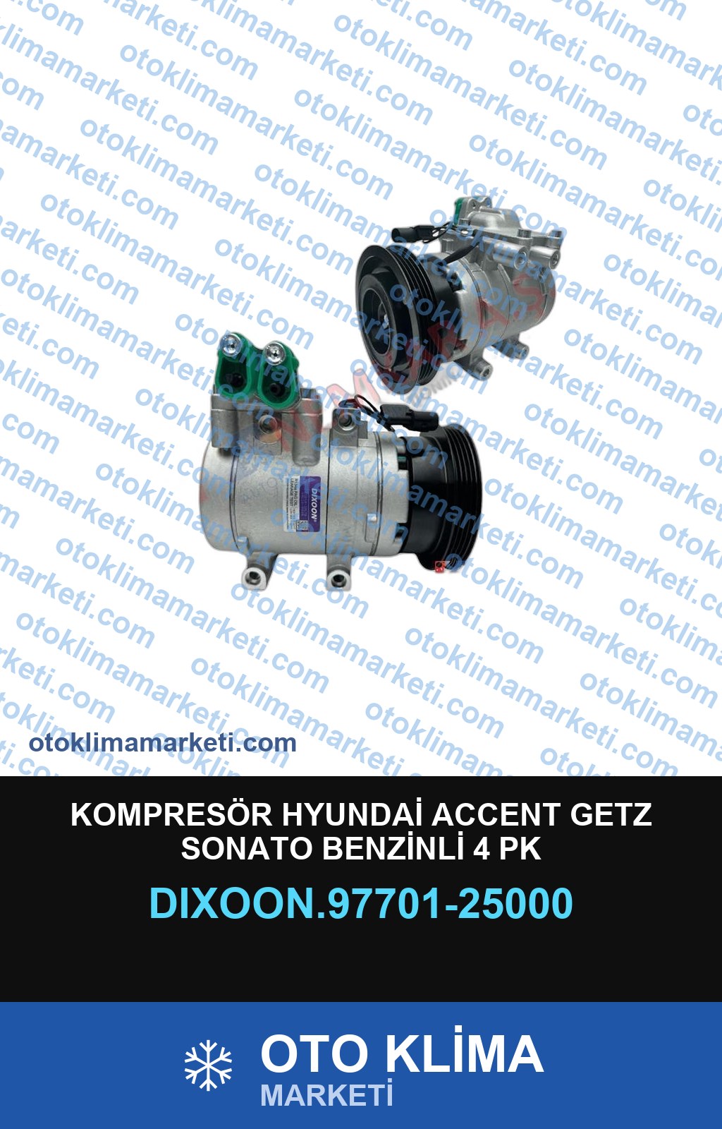 KOMPRESÖR HYUNDAİ ACCENT GETZ SONATO BENZİNLİ 4 PK