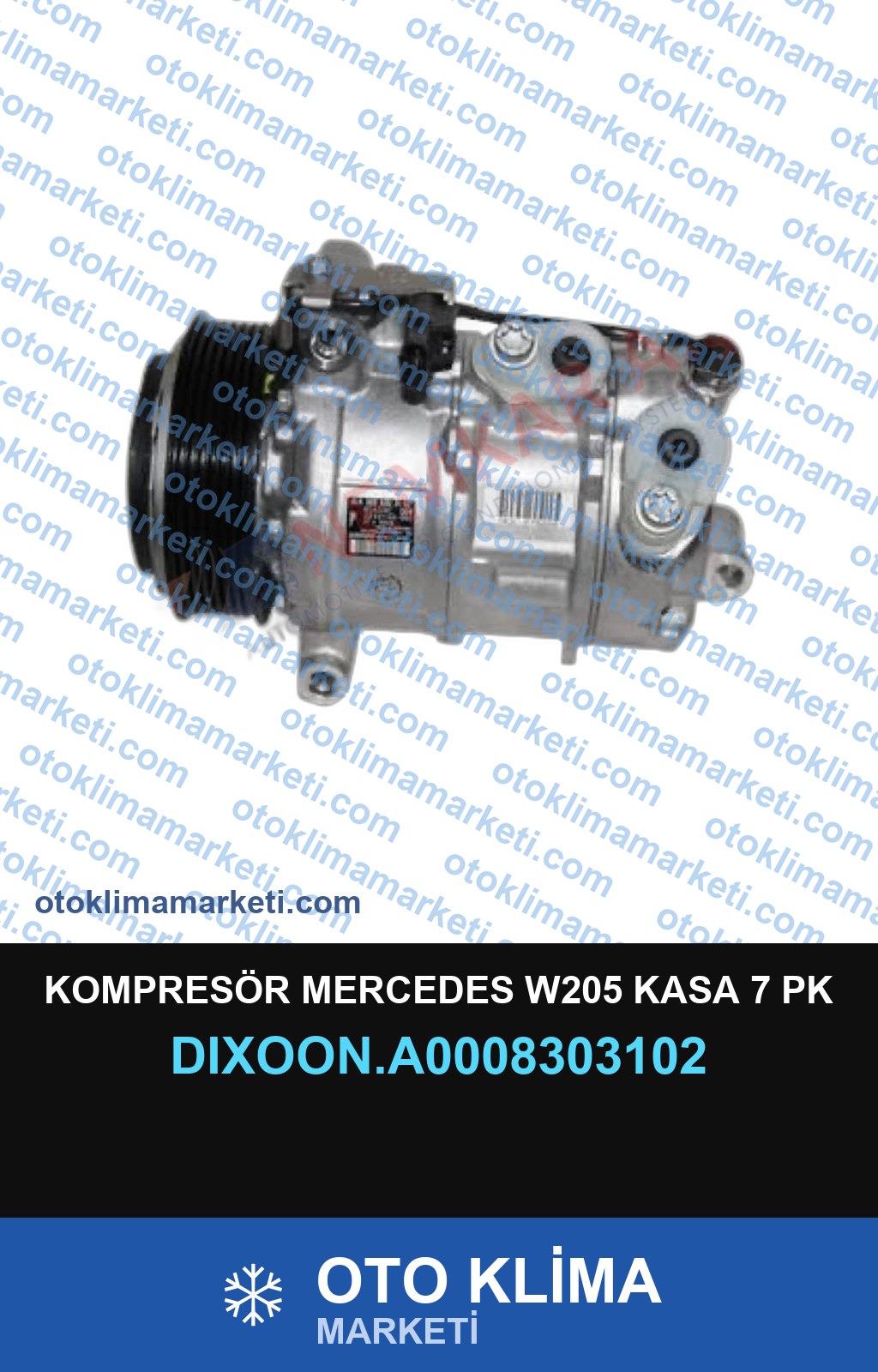 KOMPRESÖR MERCEDES W205 KASA 7 PK