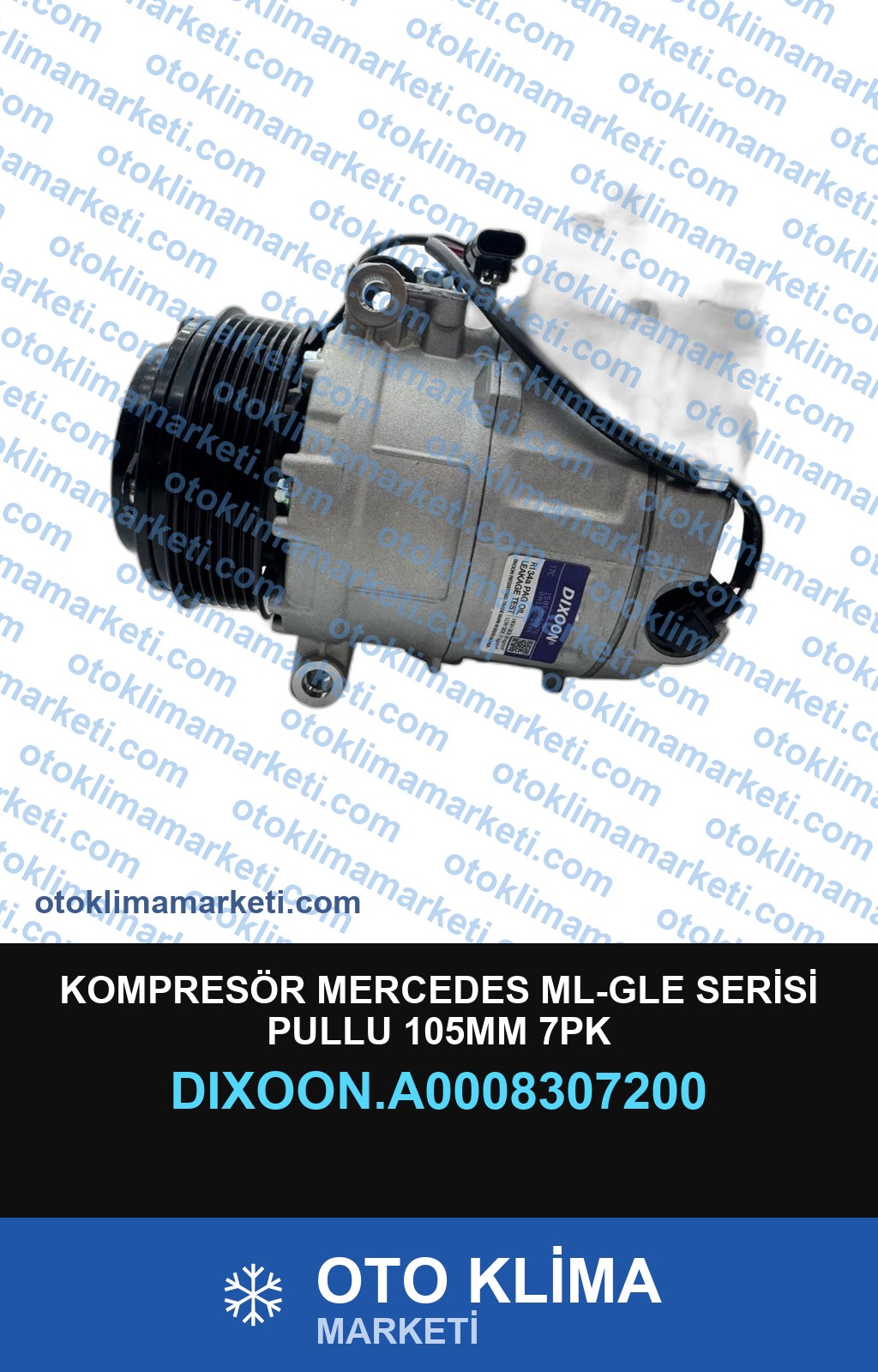 KOMPRESÖR MERCEDES ML-GLE SERİSİ PULLU 105MM 7PK