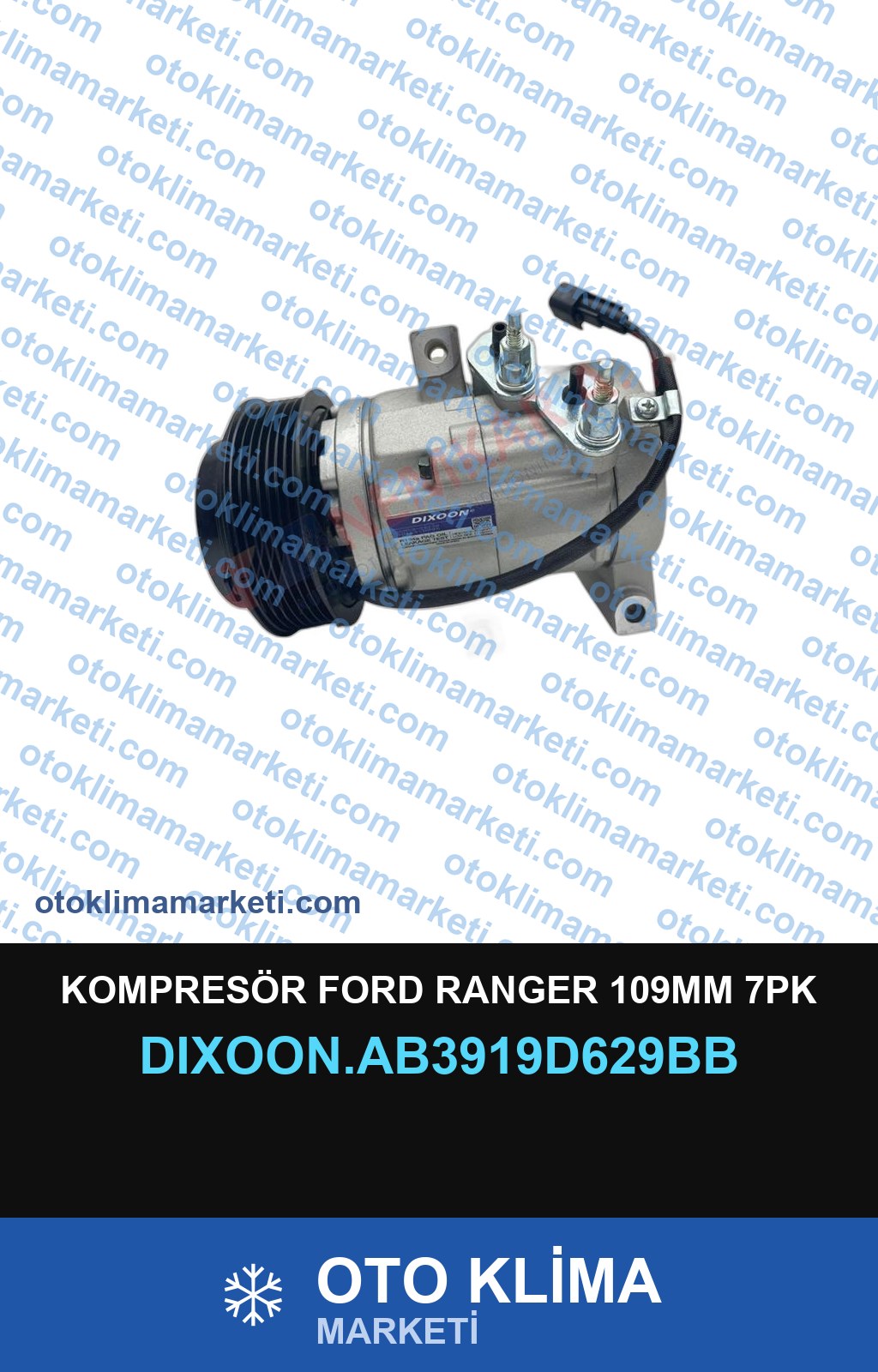 KOMPRESÖR FORD RANGER 109MM 7PK