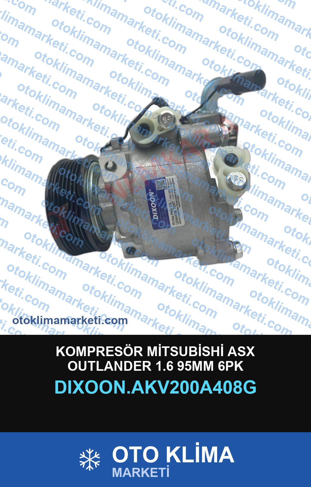 KOMPRESÖR MİTSUBİSHİ ASX OUTLANDER 1.6 95MM 6PK