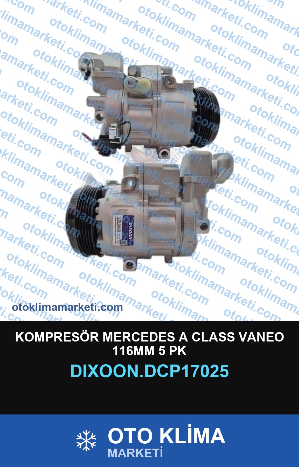 KOMPRESÖR MERCEDES A CLASS VANEO 116MM 5 PK