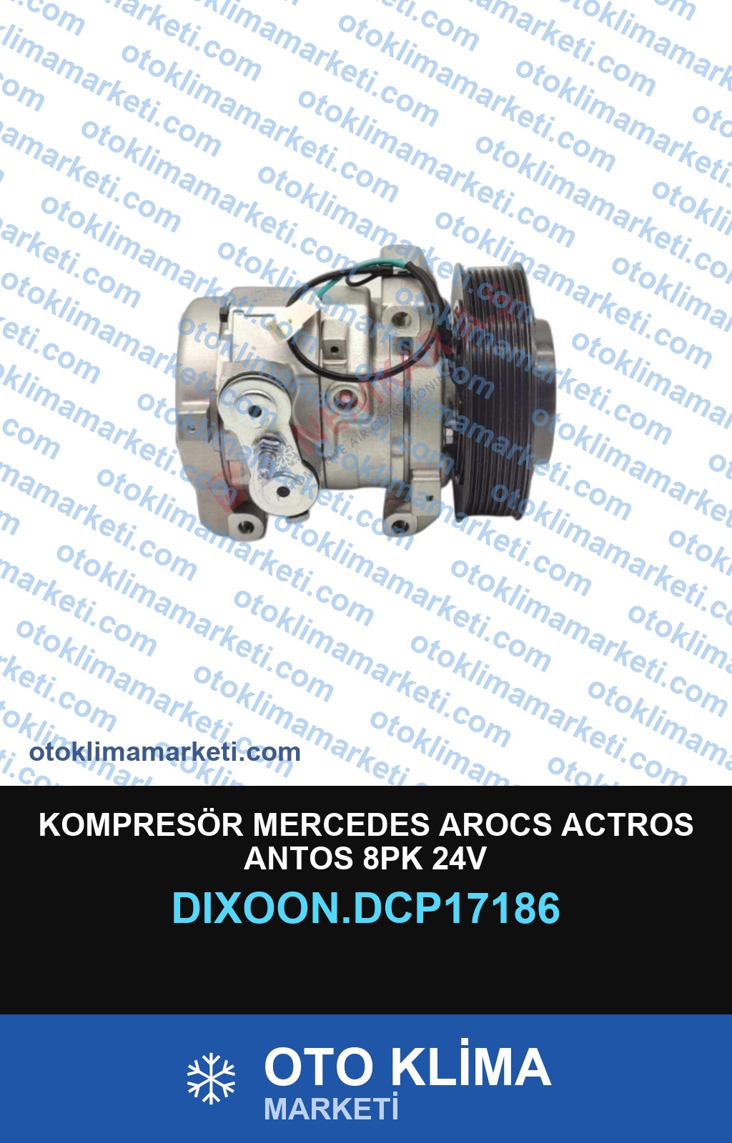 KOMPRESÖR MERCEDES AROCS ACTROS ANTOS 8PK 24V