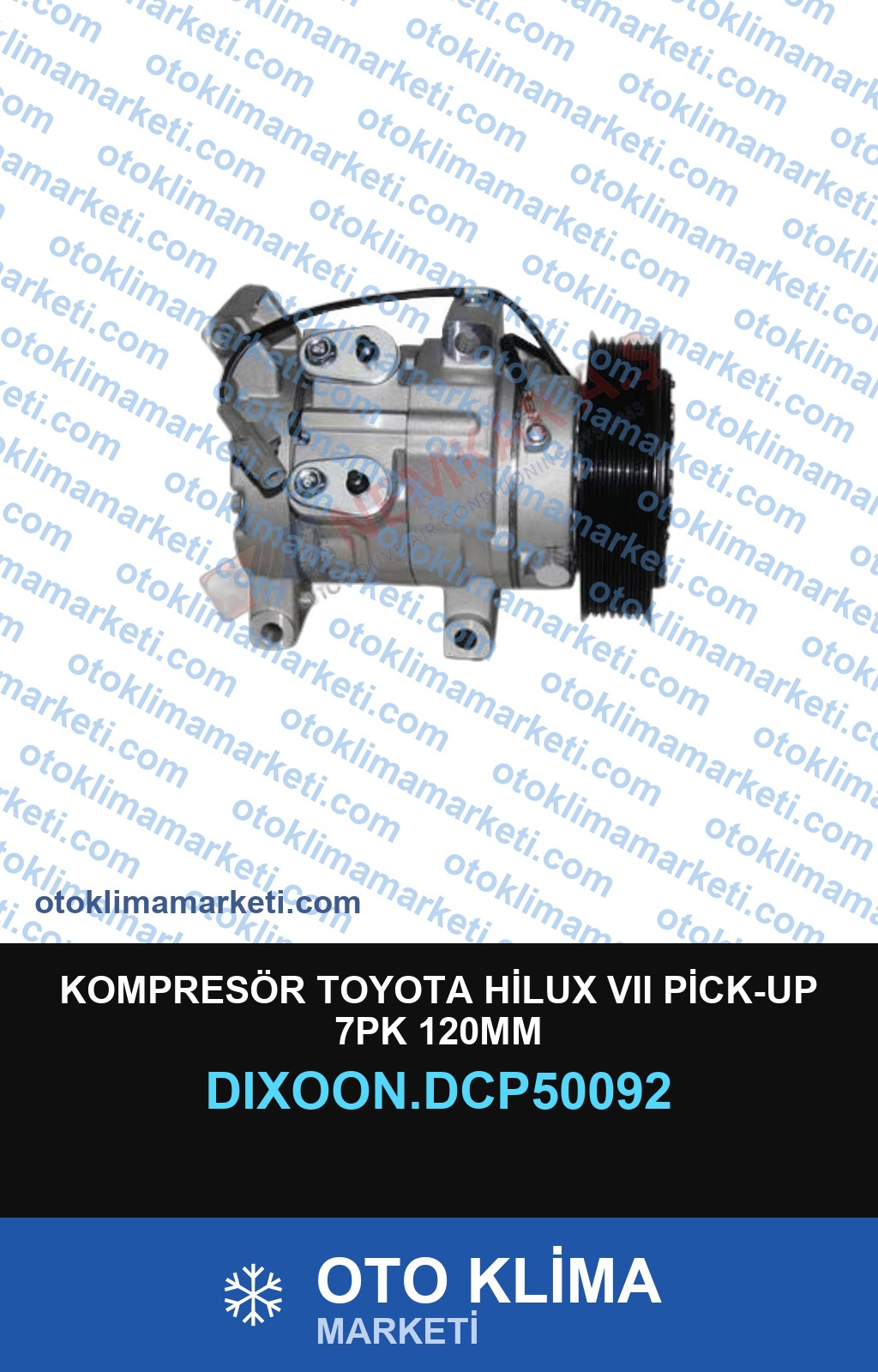 KOMPRESÖR TOYOTA HİLUX VII PİCK-UP 7PK 120MM