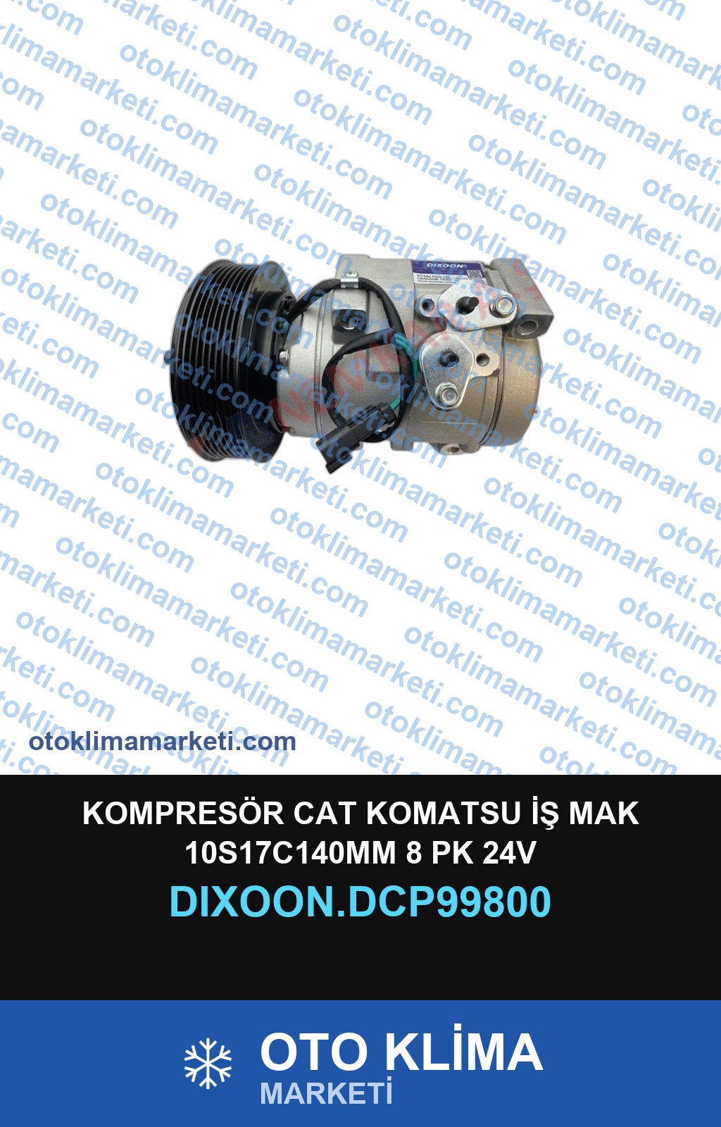 KOMPRESÖR CAT KOMATSU İŞ MAK 10S17C140MM 8 PK 24V