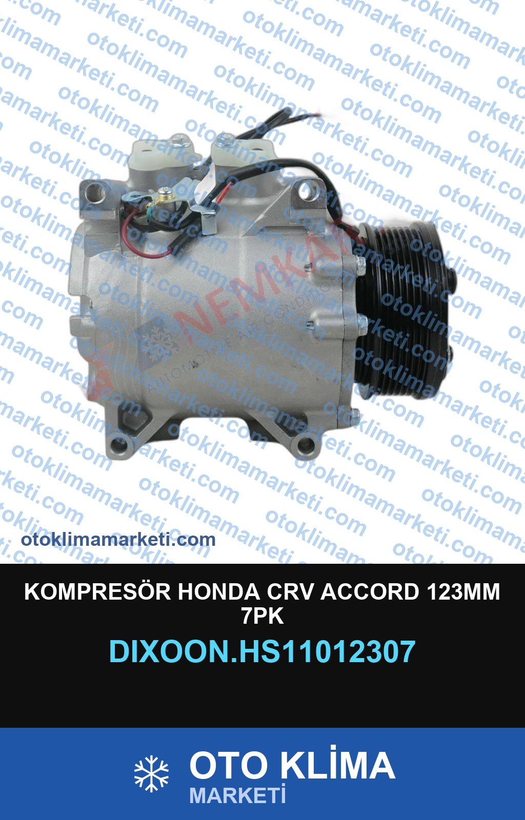 KOMPRESÖR HONDA CRV ACCORD 123MM 7PK