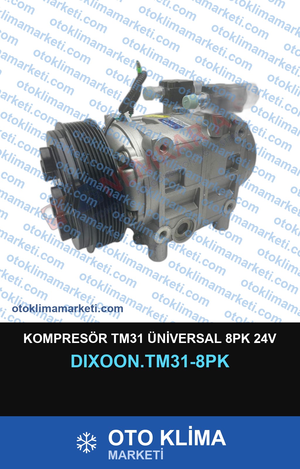 KOMPRESÖR TM31 ÜNİVERSAL 8PK 24V