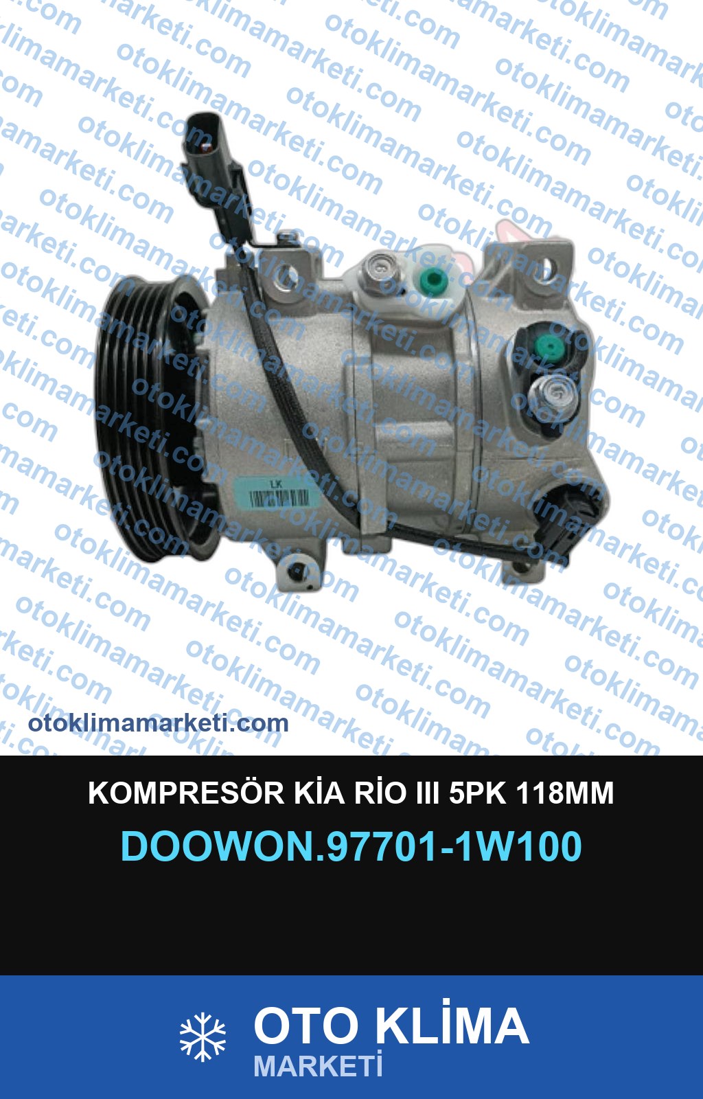 KOMPRESÖR KİA RİO III 5PK 118MM