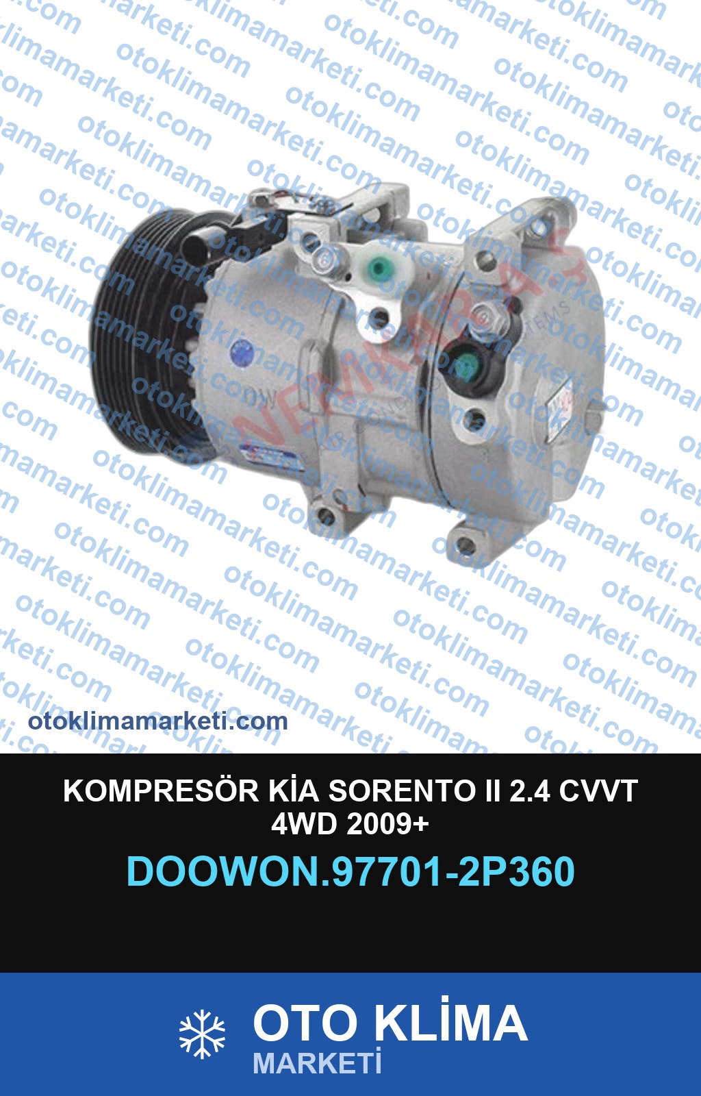 KOMPRESÖR KİA SORENTO II 2.4 CVVT 4WD 2009+