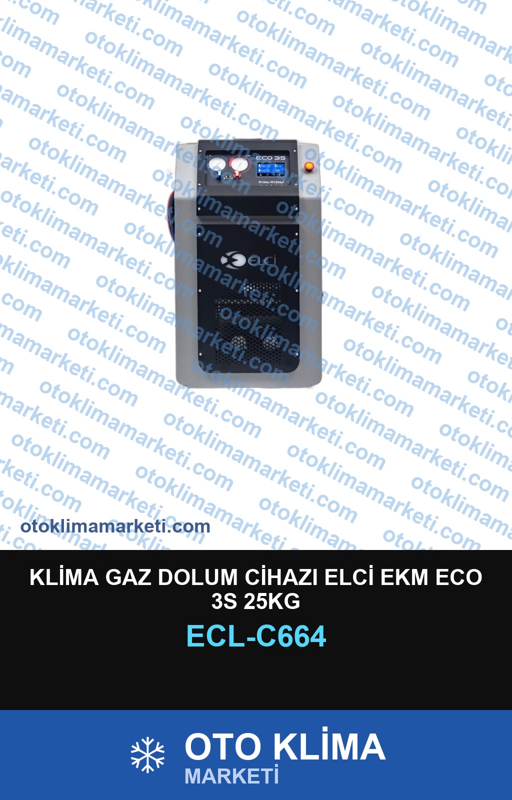 KLİMA GAZ DOLUM CİHAZI ELCİ EKM ECO 3S 25KG