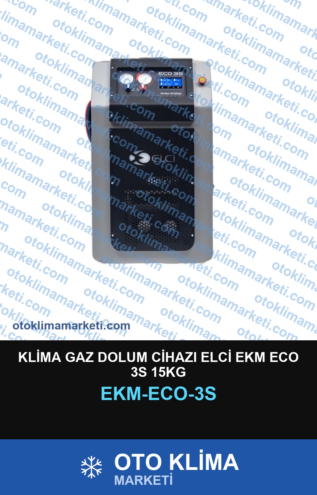 KLİMA GAZ DOLUM CİHAZI ELCİ EKM ECO 3S 15KG