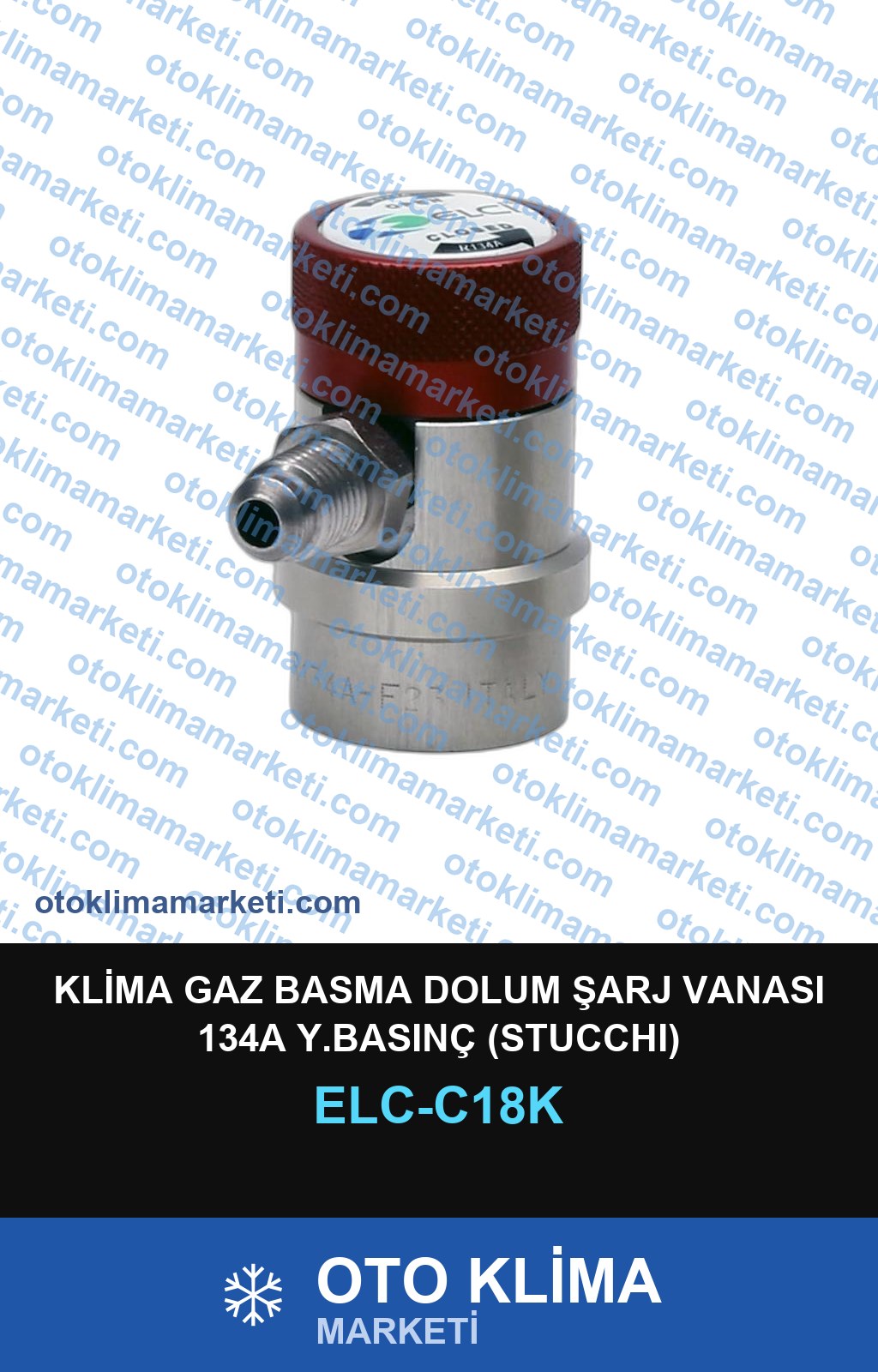 KLİMA GAZ BASMA DOLUM ŞARJ VANASI 134A Y.BASINÇ (STUCCHI)