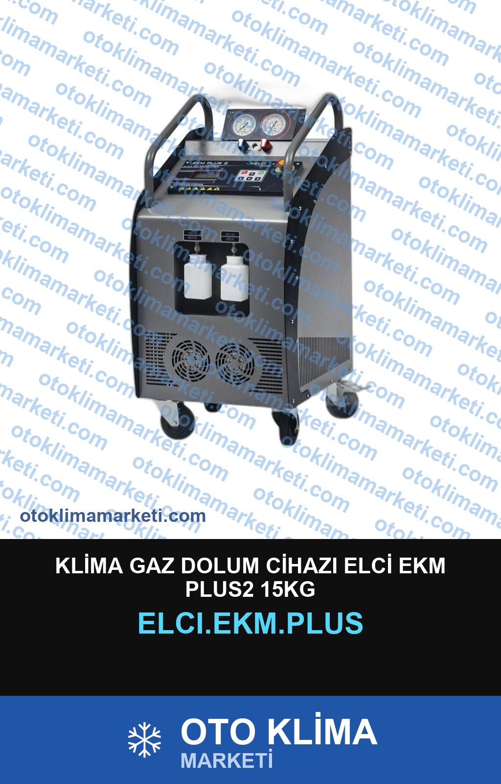 KLİMA GAZ DOLUM CİHAZI ELCİ EKM PLUS2 15KG