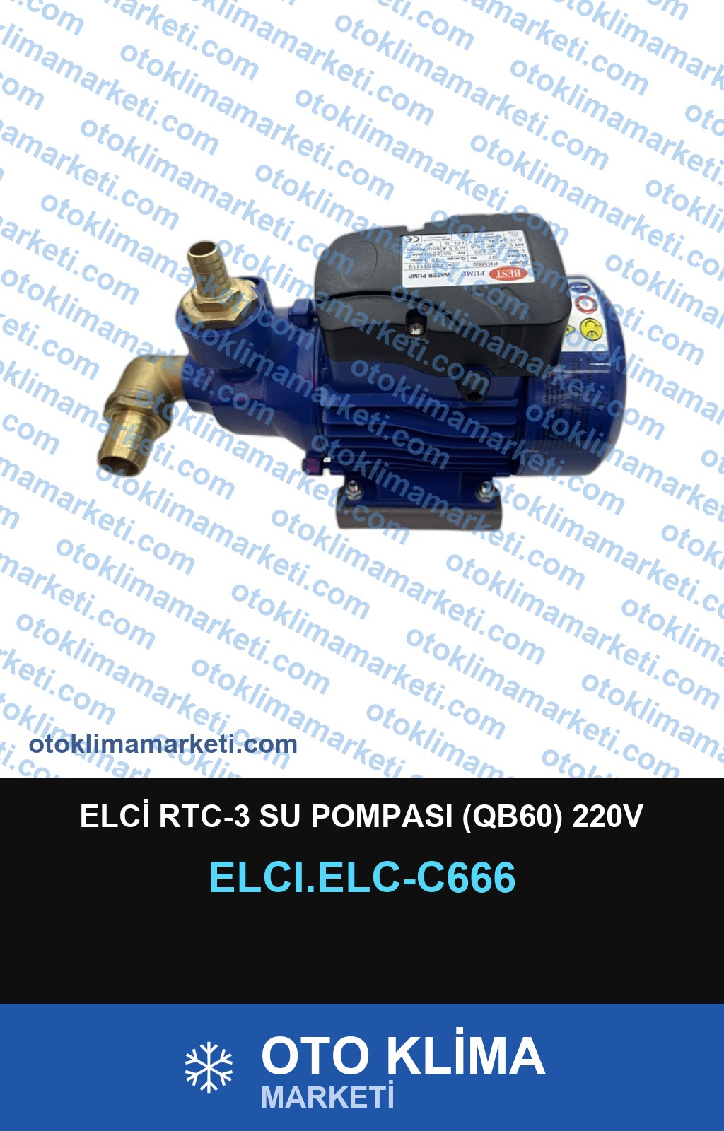 ELCİ RTC-3 SU POMPASI (QB60) 220V