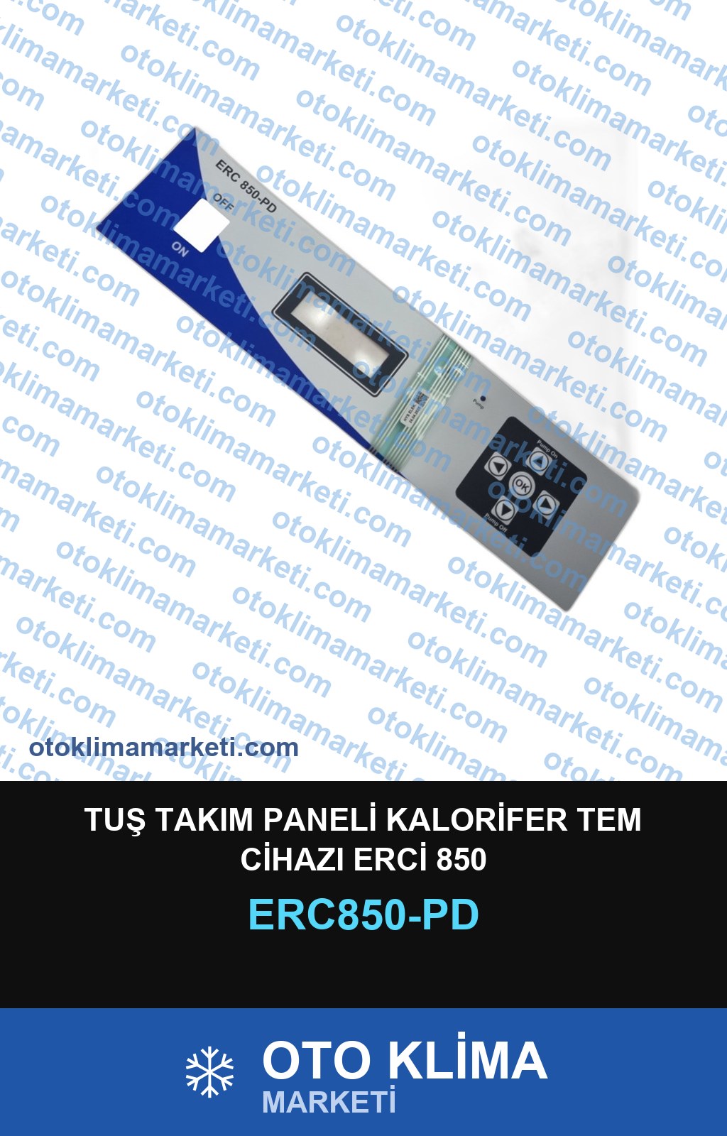 TUŞ TAKIM PANELİ KALORİFER TEM CİHAZI ERCİ 850