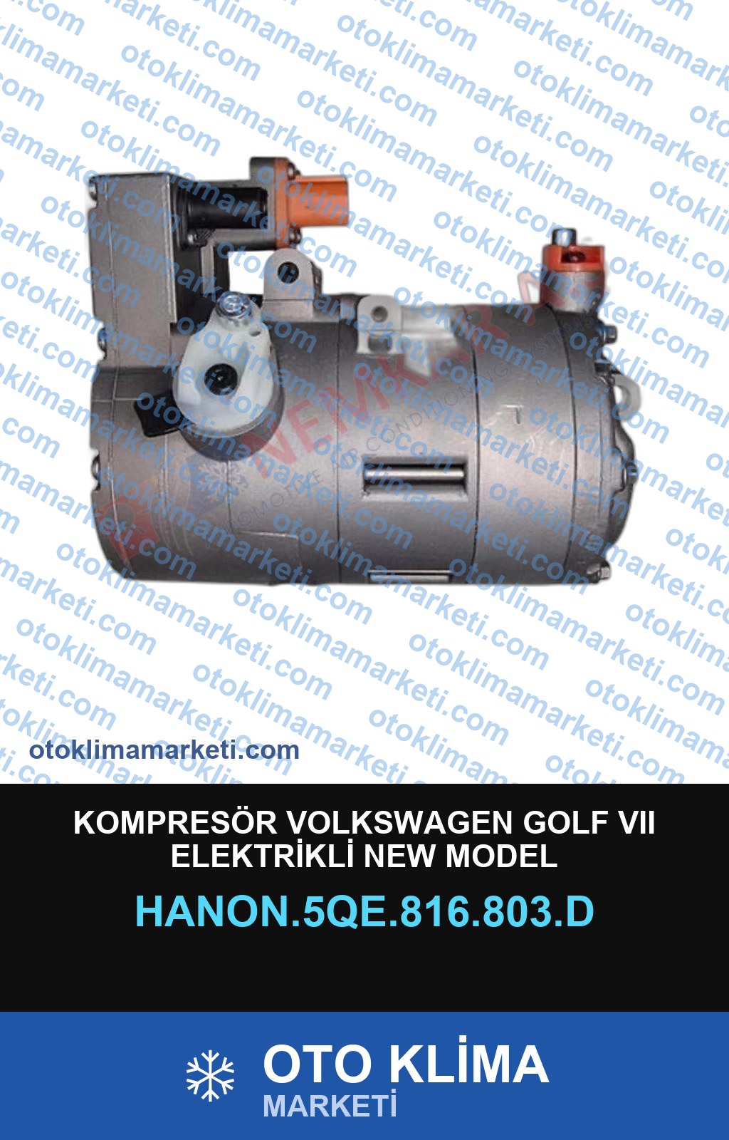 KOMPRESÖR VOLKSWAGEN GOLF VII ELEKTRİKLİ NEW MODEL