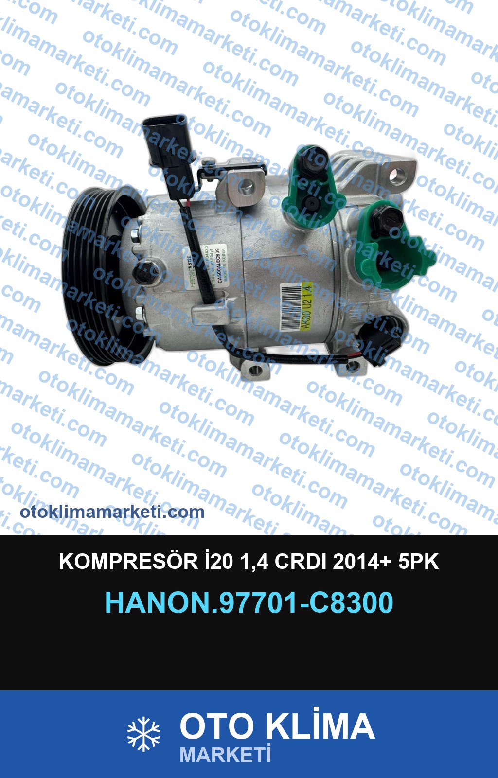 KOMPRESÖR İ20 1,4 CRDI 2014+ 5PK