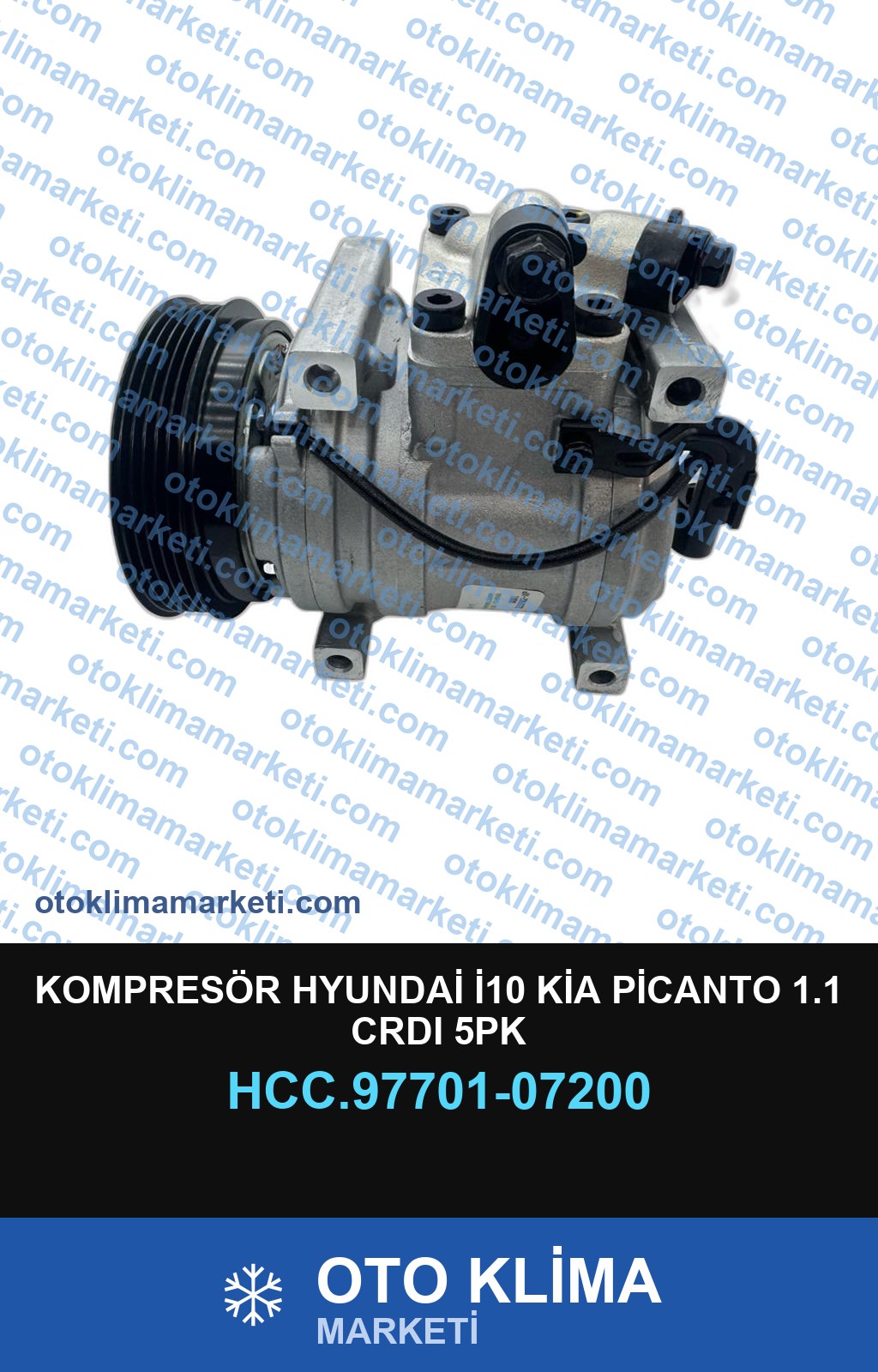 KOMPRESÖR HYUNDAİ İ10 KİA PİCANTO 1.1 CRDI 5PK